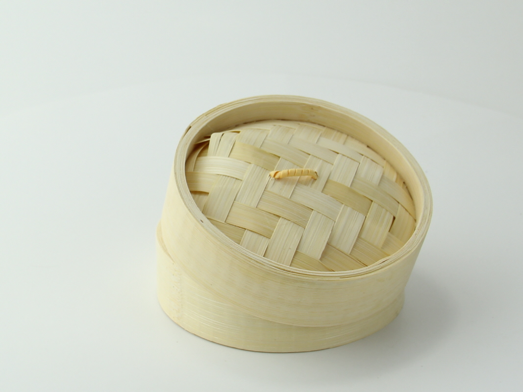 Dim Sum Mini Reusable Bamboo Steamer 3oz D:2.8in H:1.9in - 10 pcs -  BioandChic