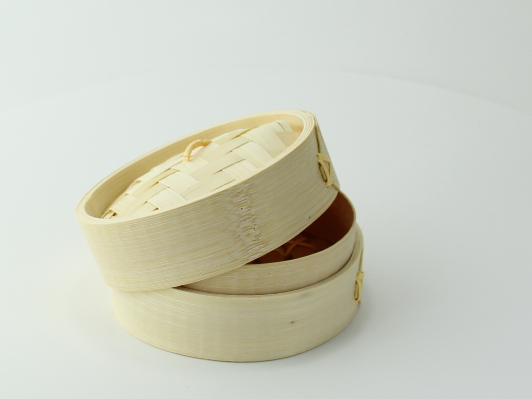 Bamboo Steamers - Round - Natural - 3.2 - 100 Count Box