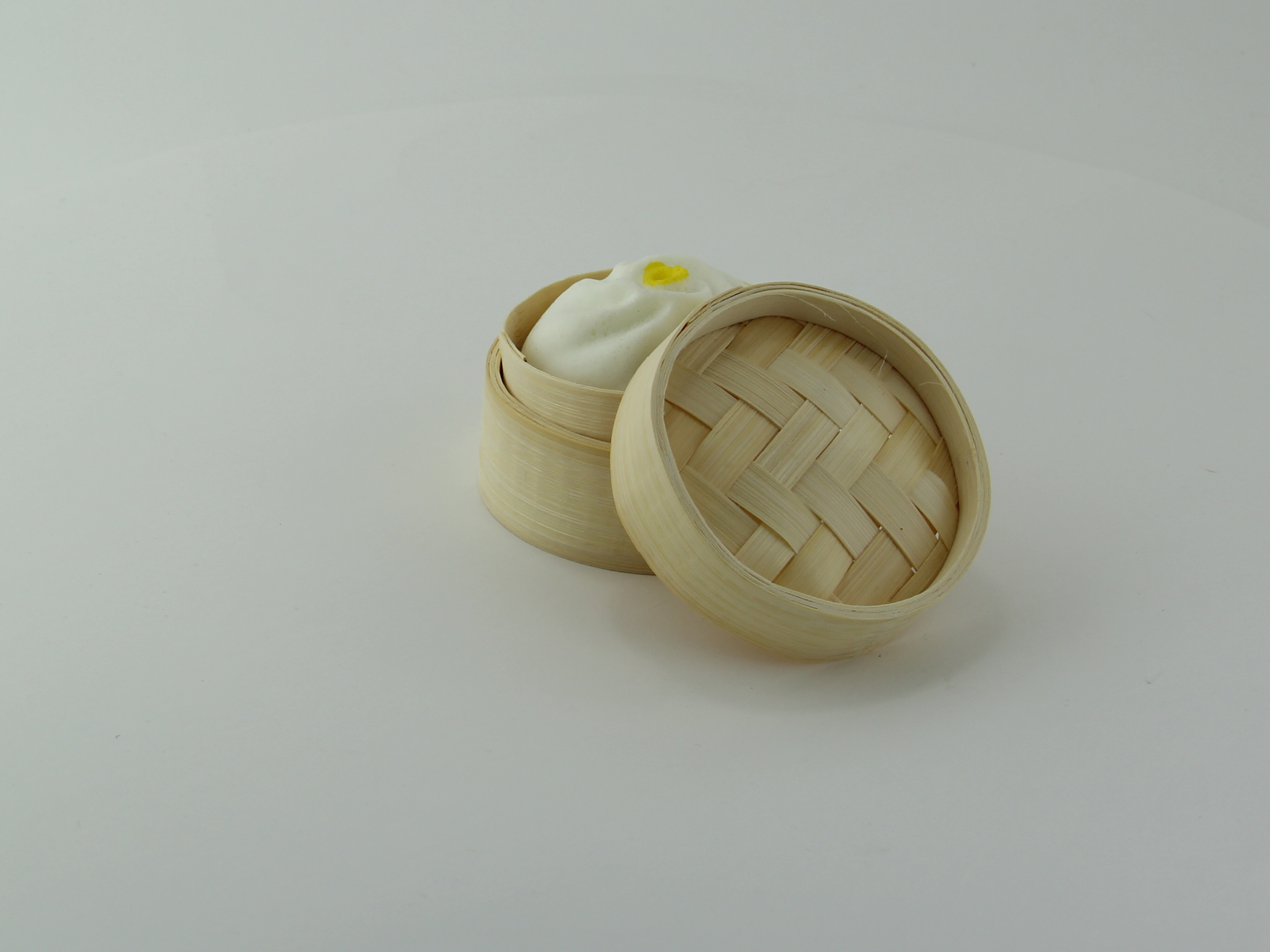 Dim Sum Mini Reusable Bamboo Steamer 3oz D:2.8in H:1.9in - 10 pcs -  BioandChic