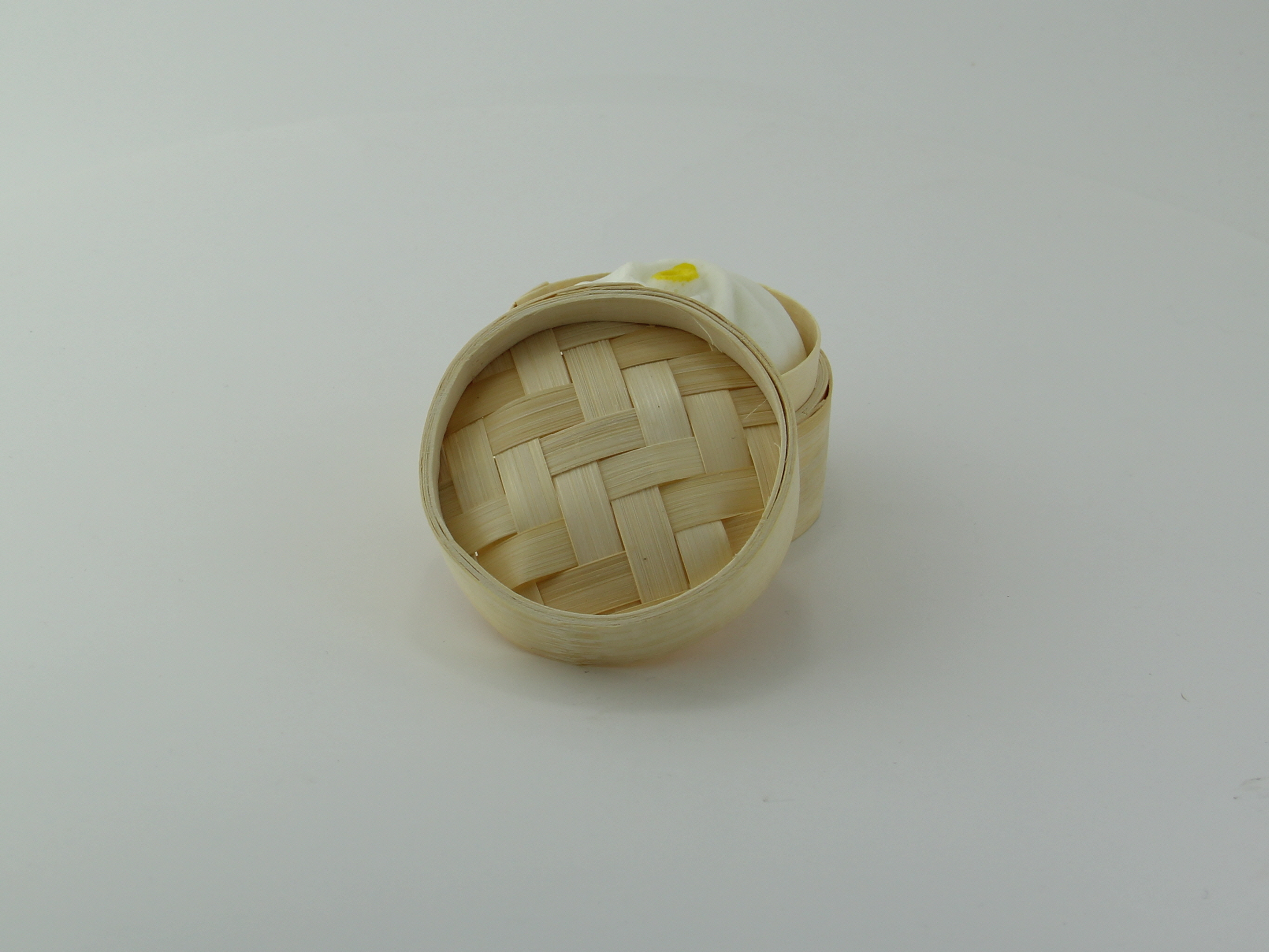 Dim Sum Mini Reusable Bamboo Steamer 3oz D:2.8in H:1.9in - 10 pcs -  BioandChic