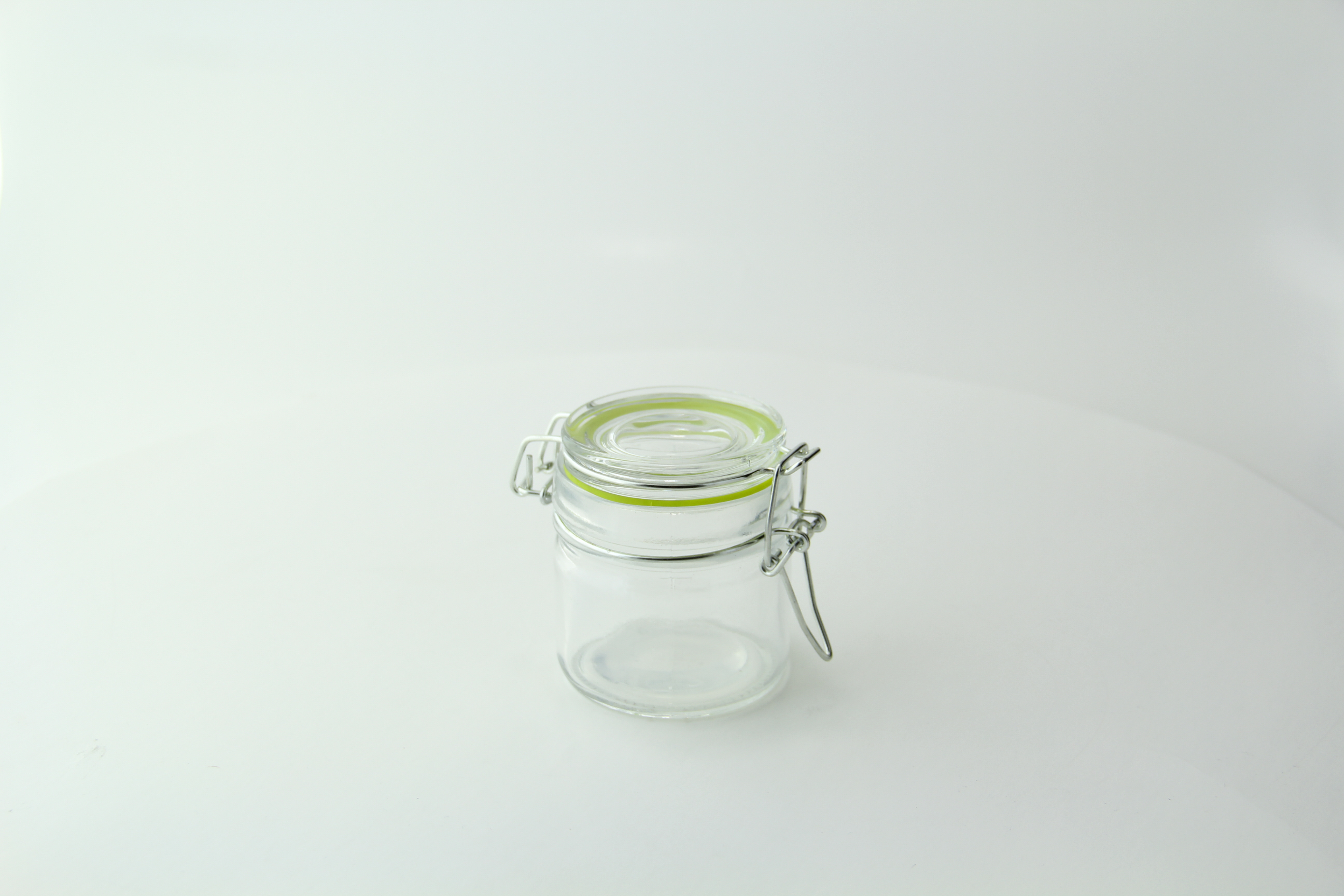 Mini Small Glass Jars with Sealed Lids, Clear Glass Food Storage Container, 3.4 oz, Size: 30, Blue