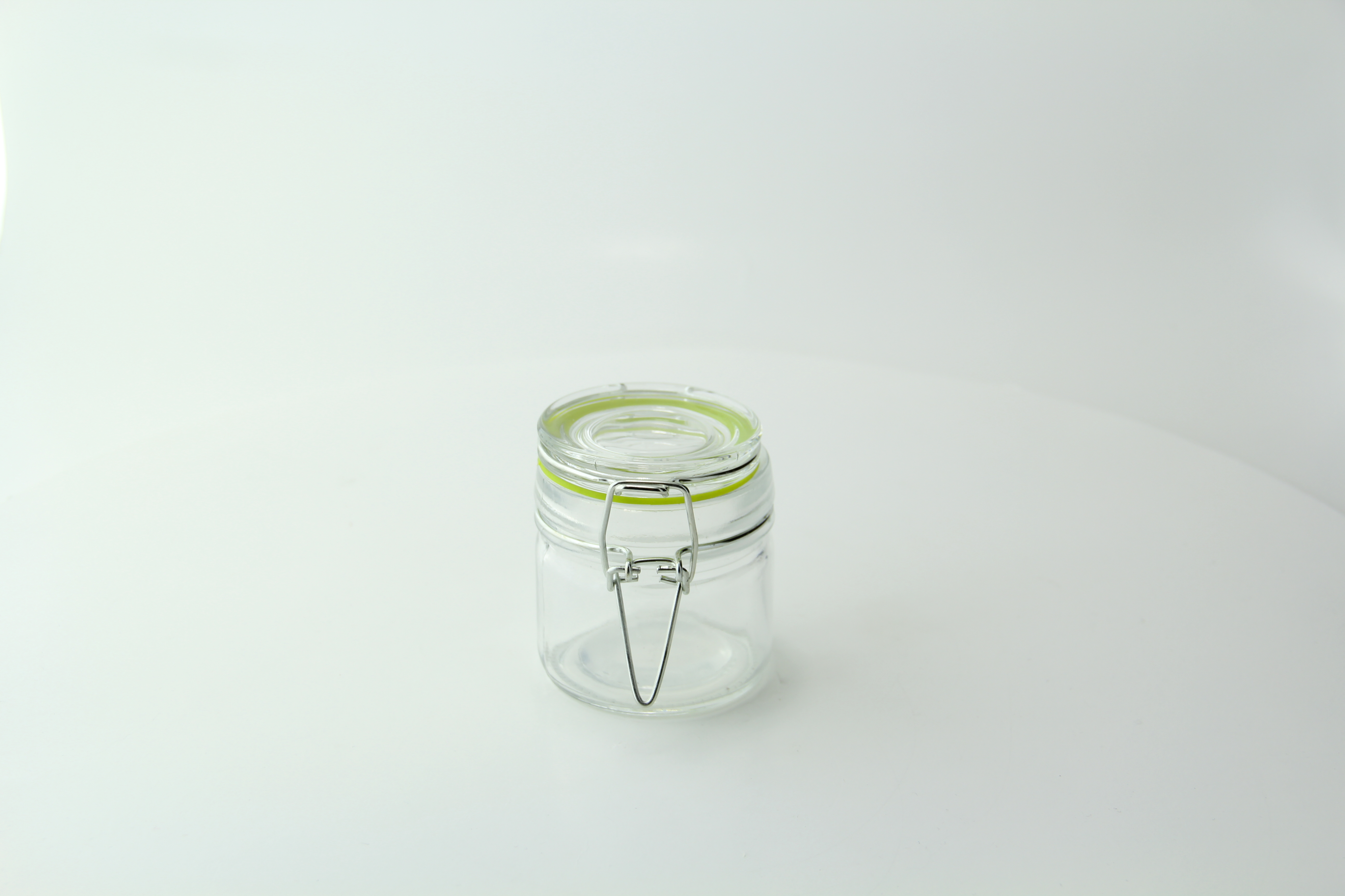 BorosilClassic Glass Jar With Unique Airtight Seal For Kitchen  Storage(300mlX 2)