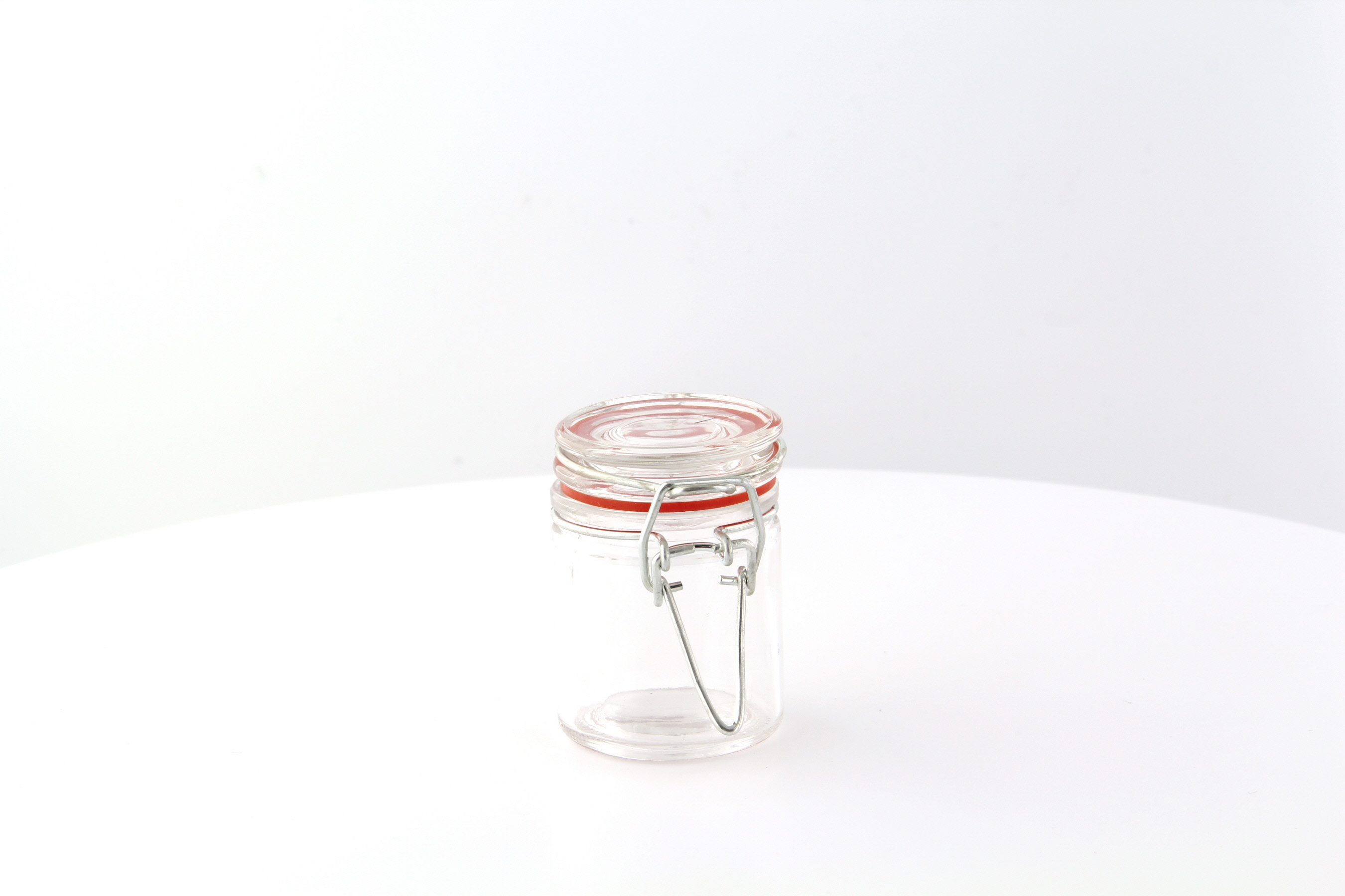 Mini Reusable Glass Seal Jars 2oz D:1.7in H:3.2in - 12 pcs - BioandChic