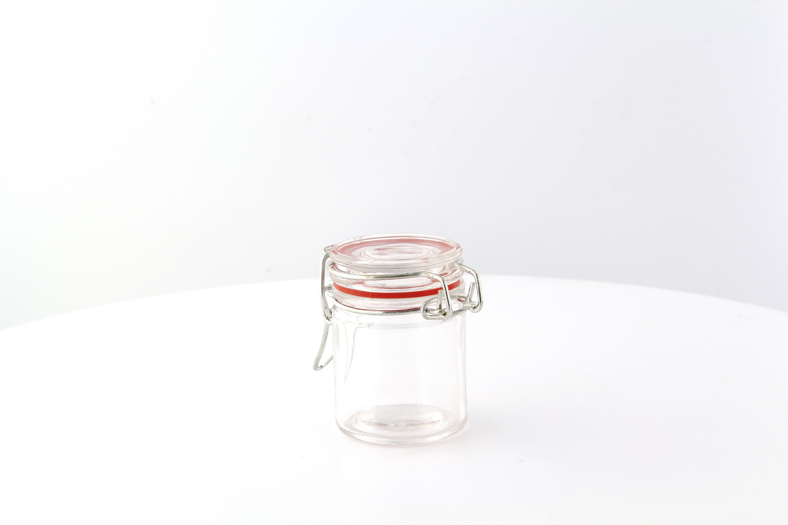 Mini Reusable Glass Seal Jars 2oz D:1.7in H:3.2in - 12 pcs - BioandChic