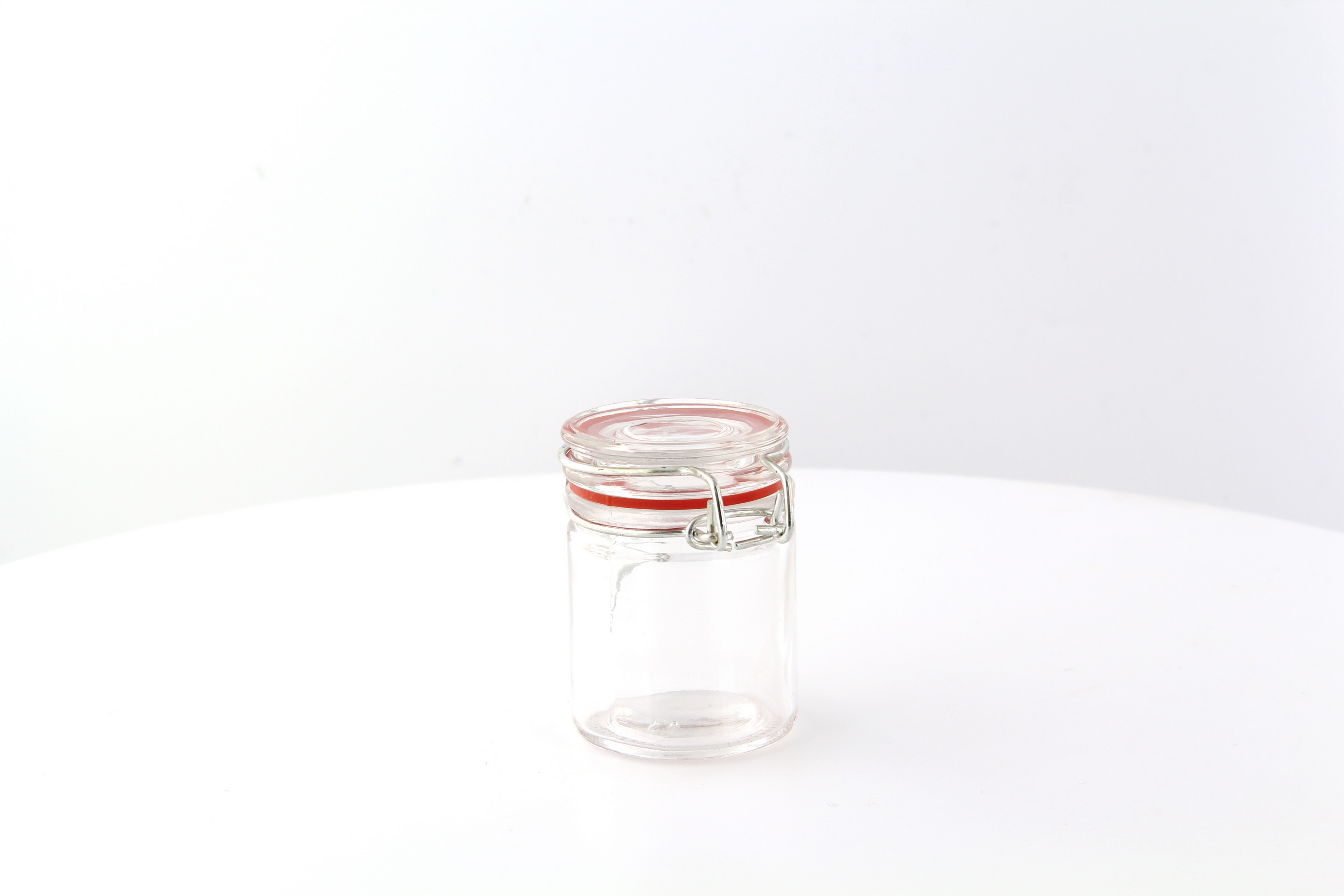 Mini Reusable Glass Seal Jars 1.5oz D:1.6in H:2.5in - 12 pcs - BioandChic