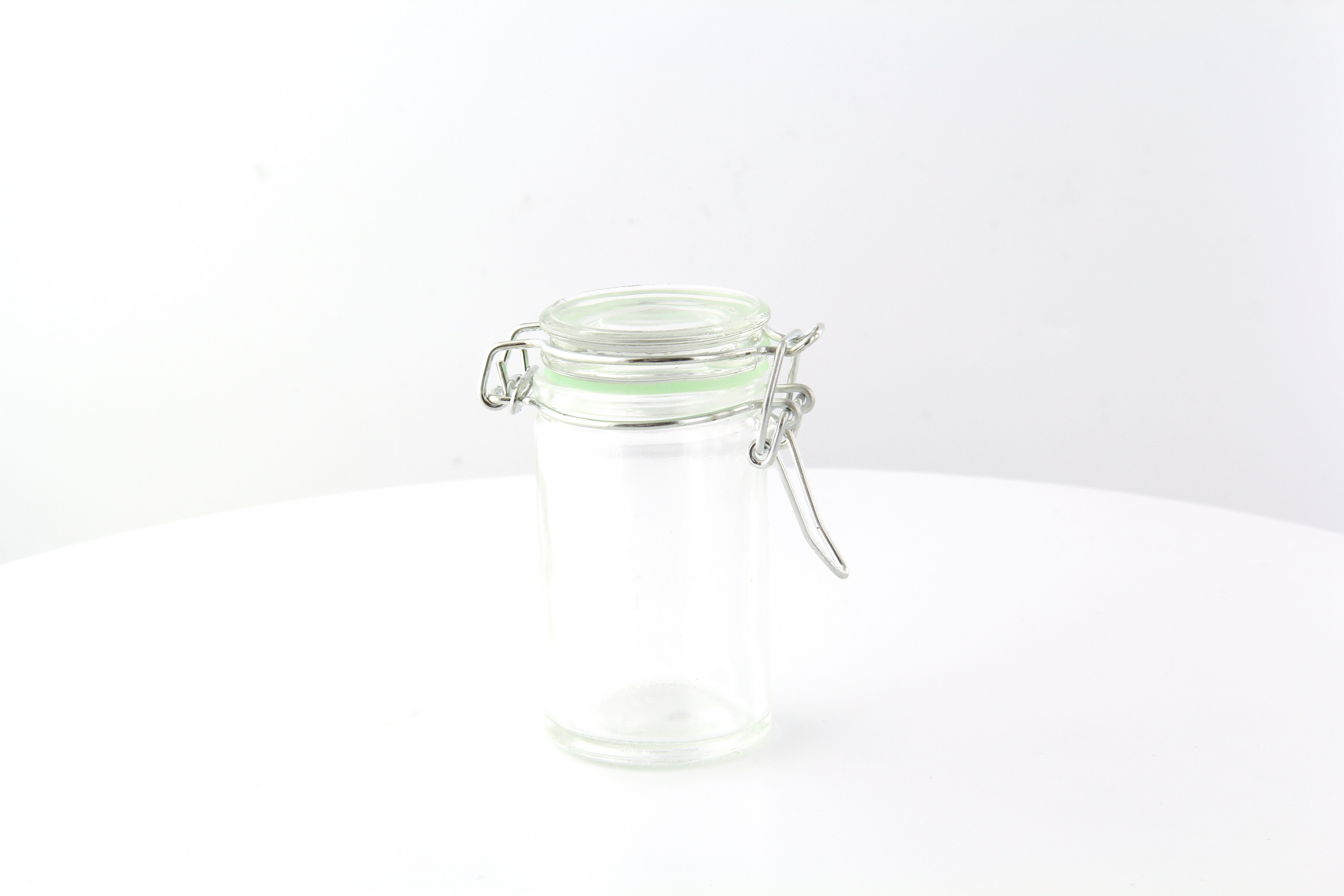 Mini Reusable Glass Seal Jars - 8oz D:2.7in H:4.5in - 24 pcs