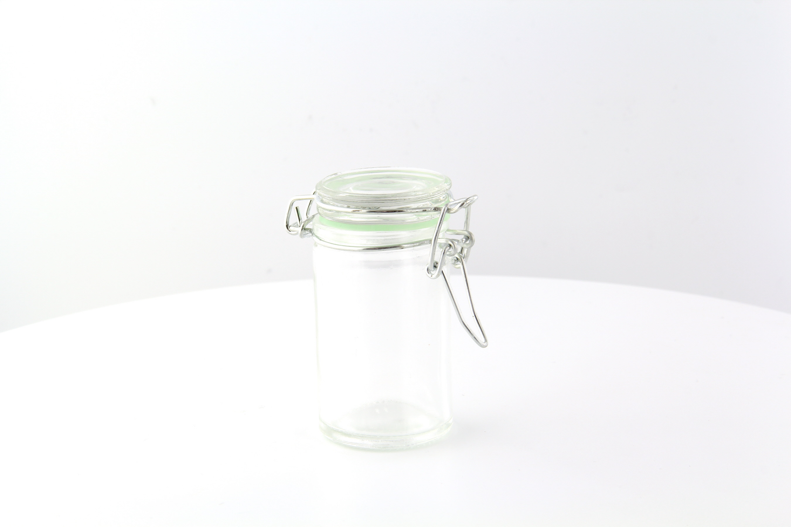 Mini Reusable Glass Seal Jars 2oz D:1.7in H:3.2in - 12 pcs - BioandChic