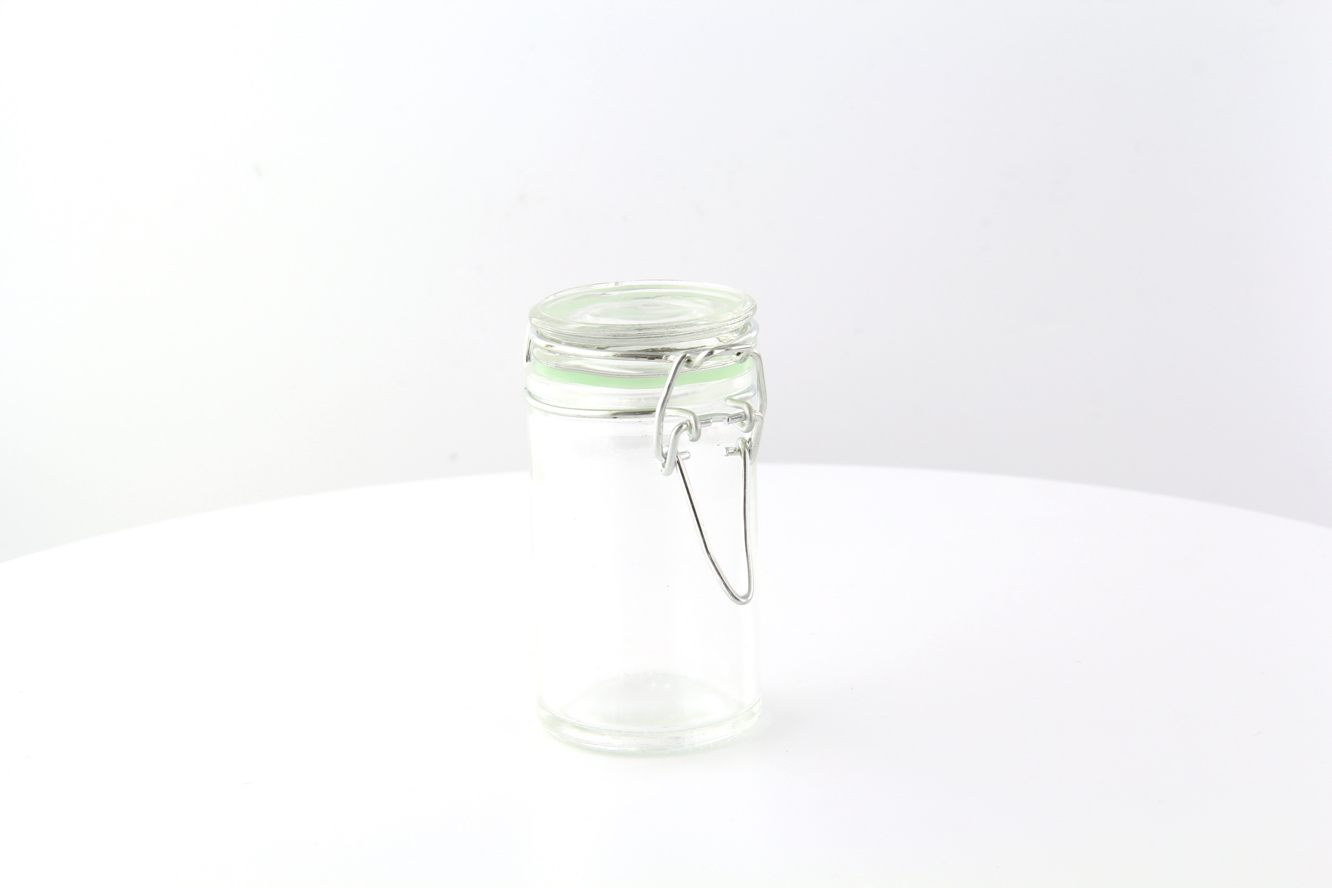 Mini Reusable Glass Seal Jars - 8oz D:2.7in H:4.5in - 24 pcs