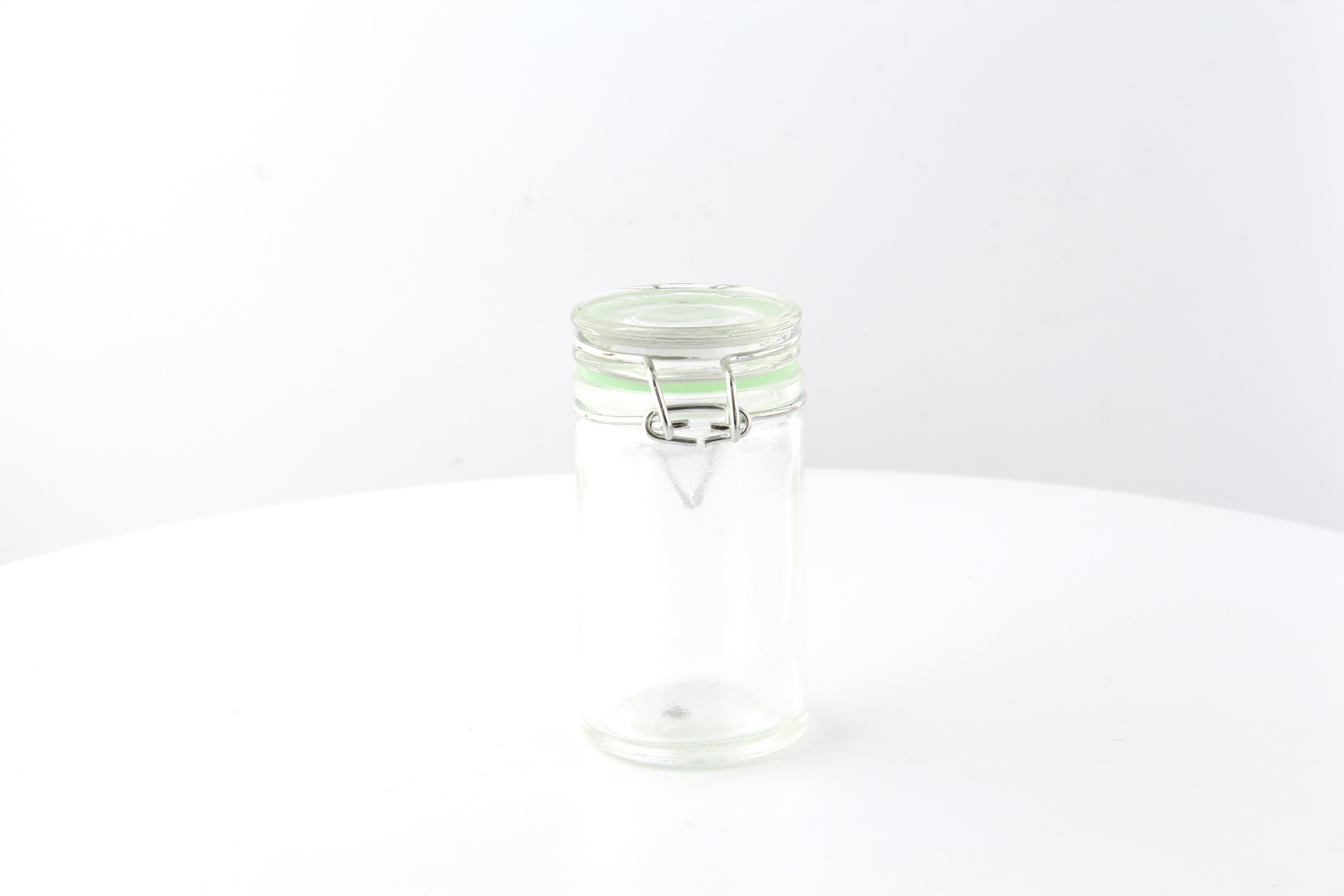 Mini Reusable Glass Seal Jars 2oz D:1.7in H:3.2in - 12 pcs - BioandChic