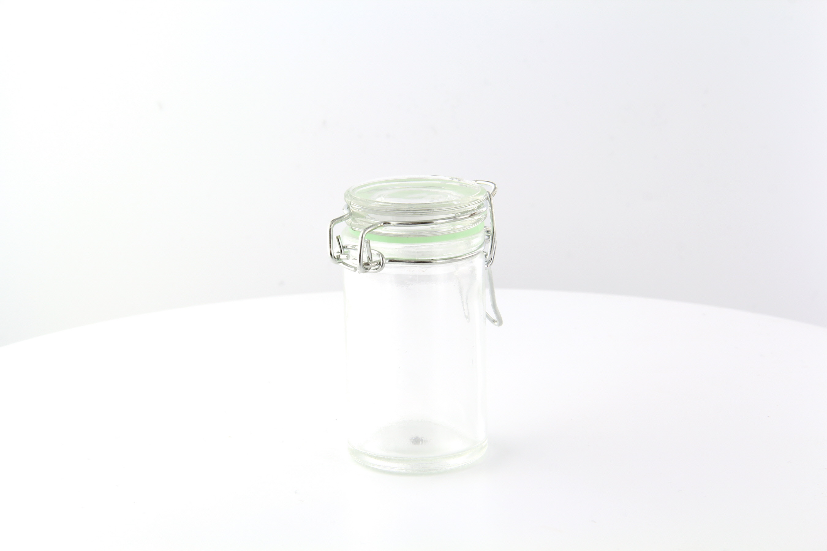 Mini Reusable Glass Seal Jars H:2.8in - 12 Pcs