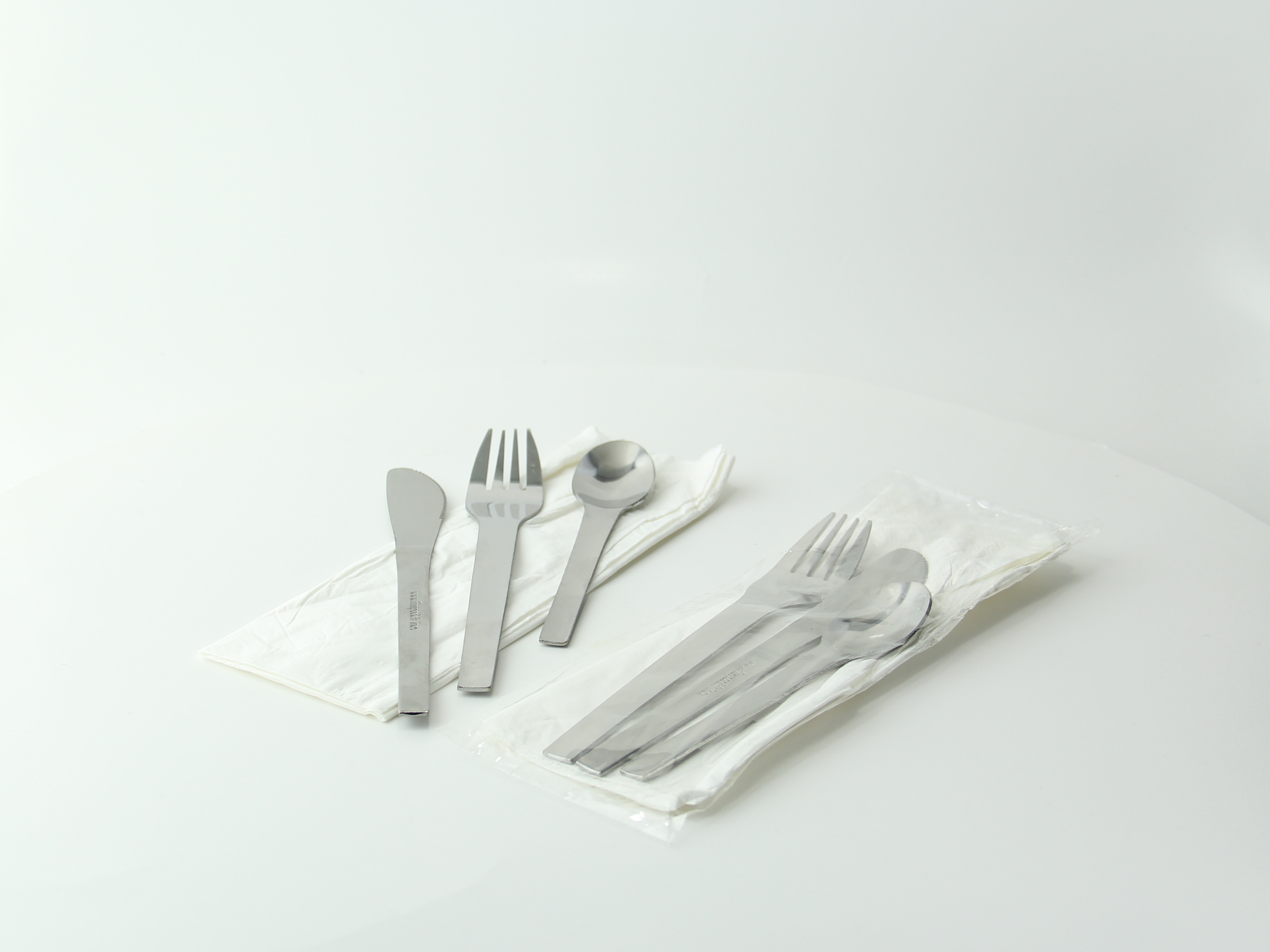 Wood Fiber Composite Reusable Cutlery 3/1 Kit (Knife + Fork + Spoon) 7.08in - 50 Pcs