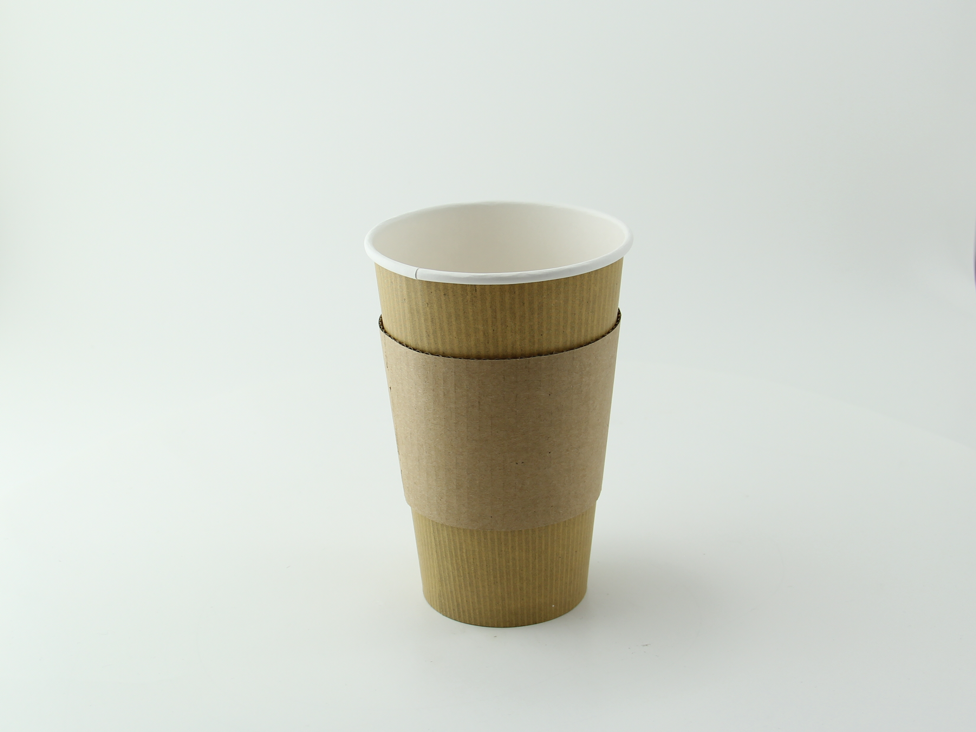 Compostable Coffee Cup Sleeve Reusable, Paper Cup Insulation Cover 100's -  Go-Compost Corrugated Cup Sleeve