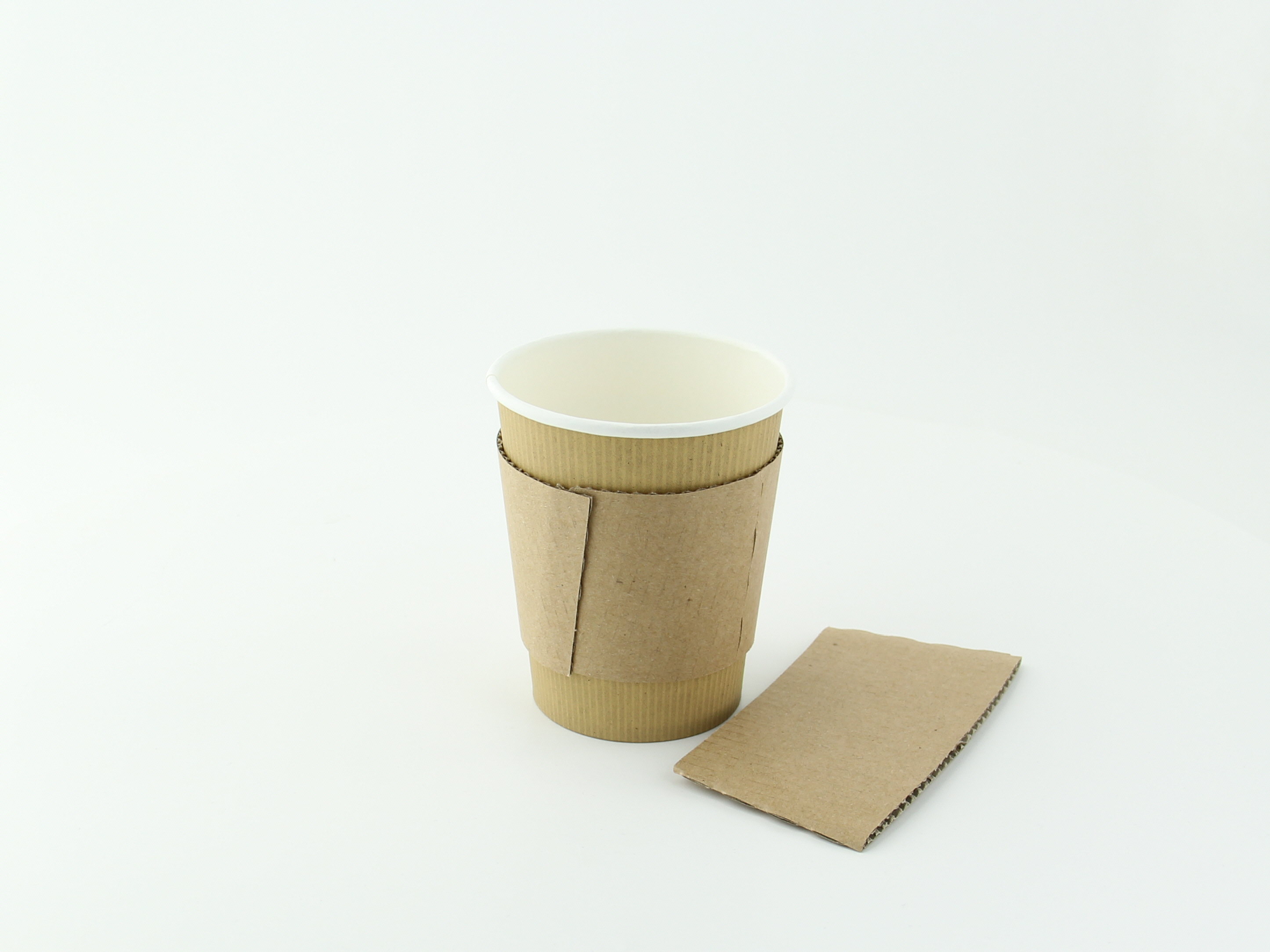Coffee Cup Sleeve for 8-10 oz Cups 8-10oz D:2.6in H:2.25in - 100 pcs -  BioandChic