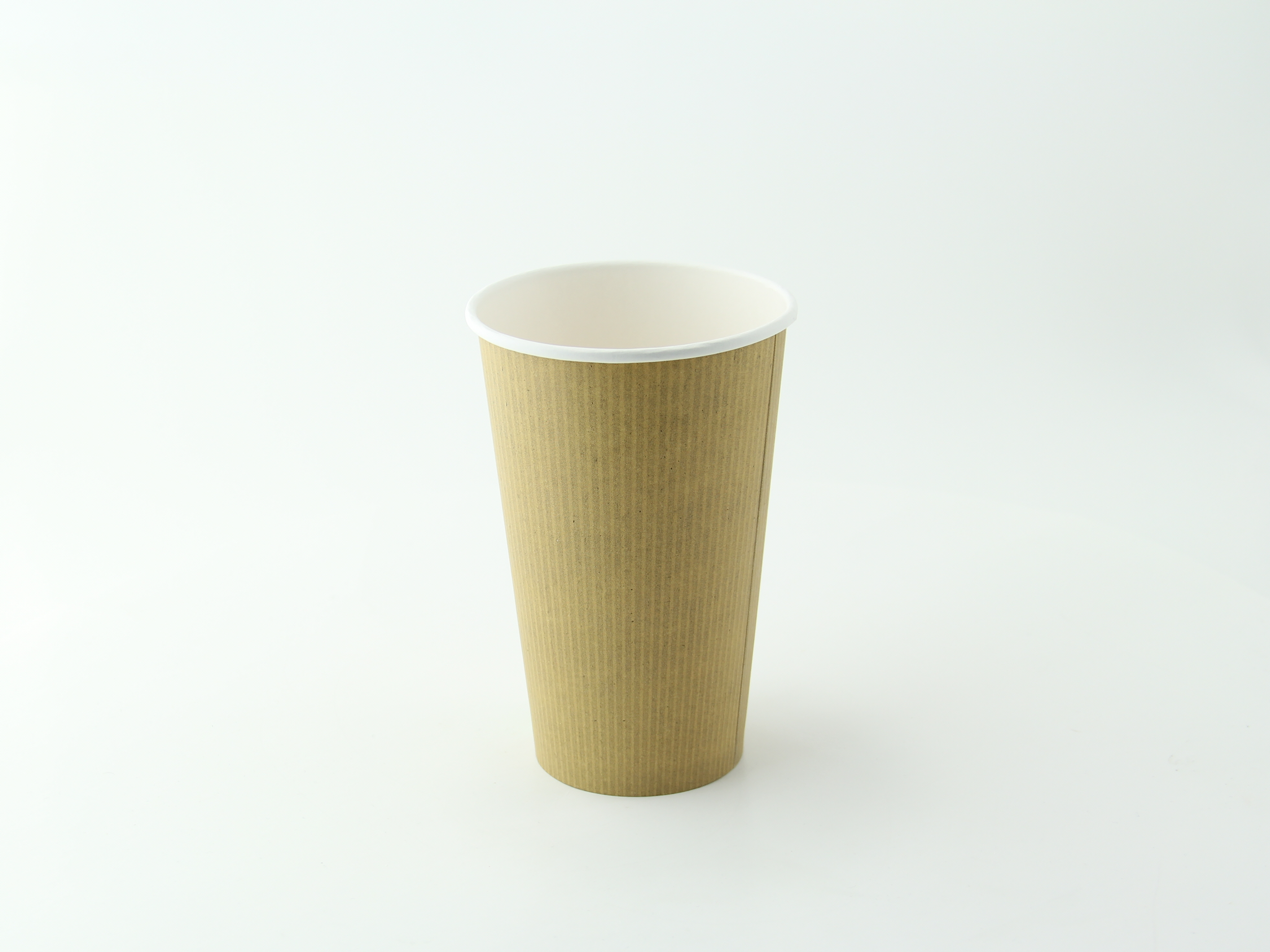 Double Wall Black Compostable Paper Cup 16oz D:3.5in H:5.4in - 25 pcs -  BioandChic