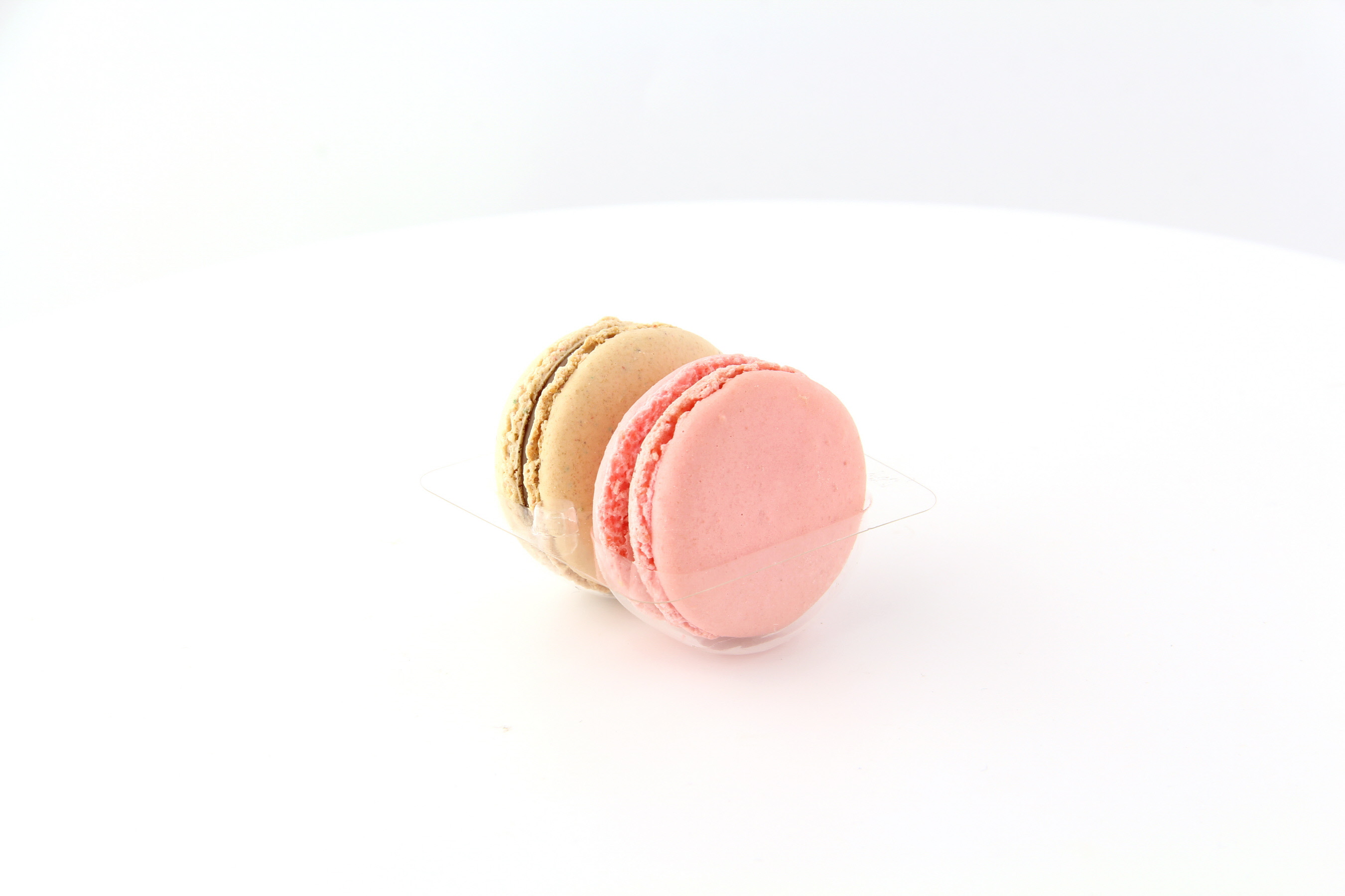 Insert for 2 Macarons (1x2) with Clip Closure 12oz D:1.85in L:2.6in W:2.5in  H:1in - 50 pcs