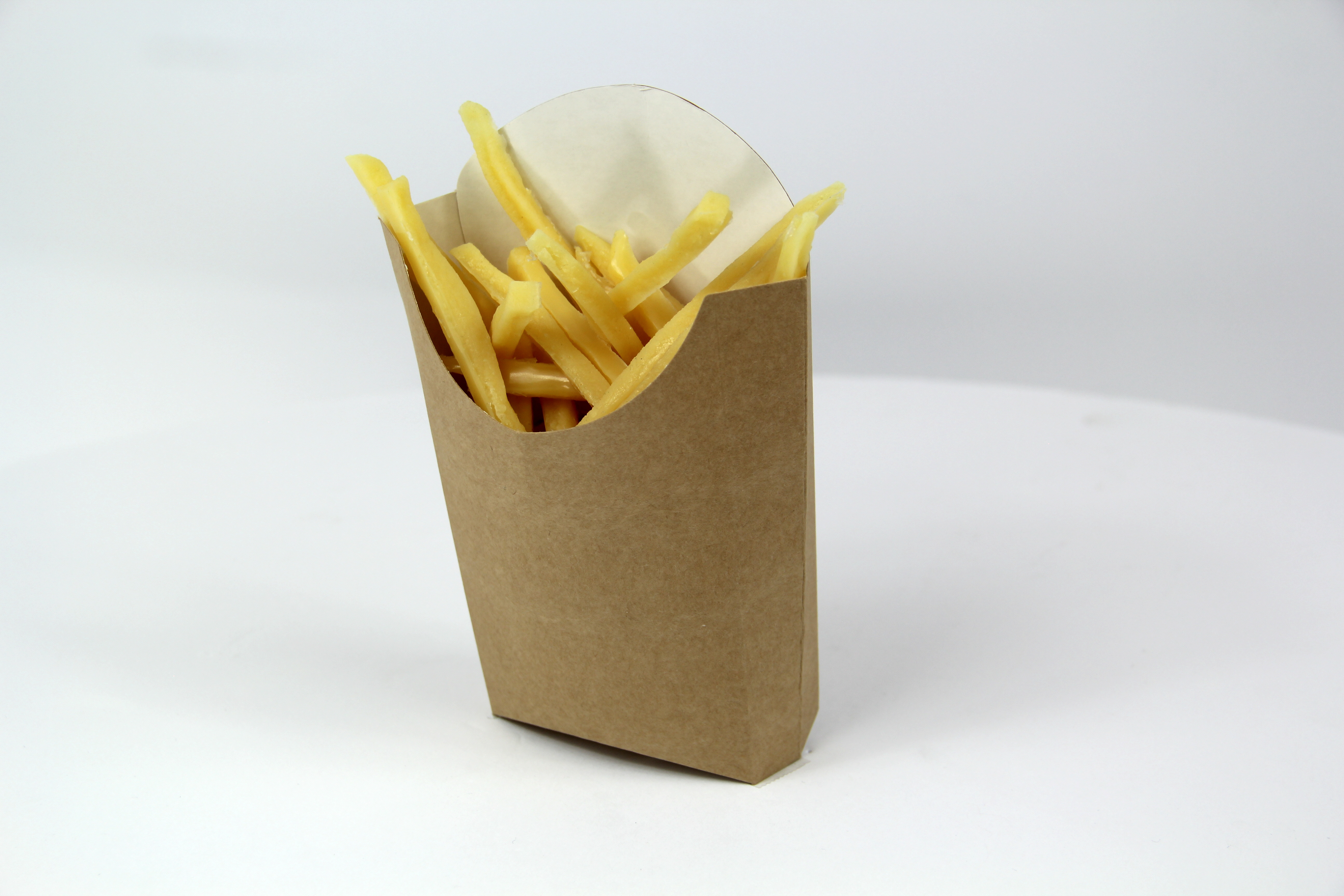 24 oz. Plastic French Fry Bucket with Handle - 170/Case