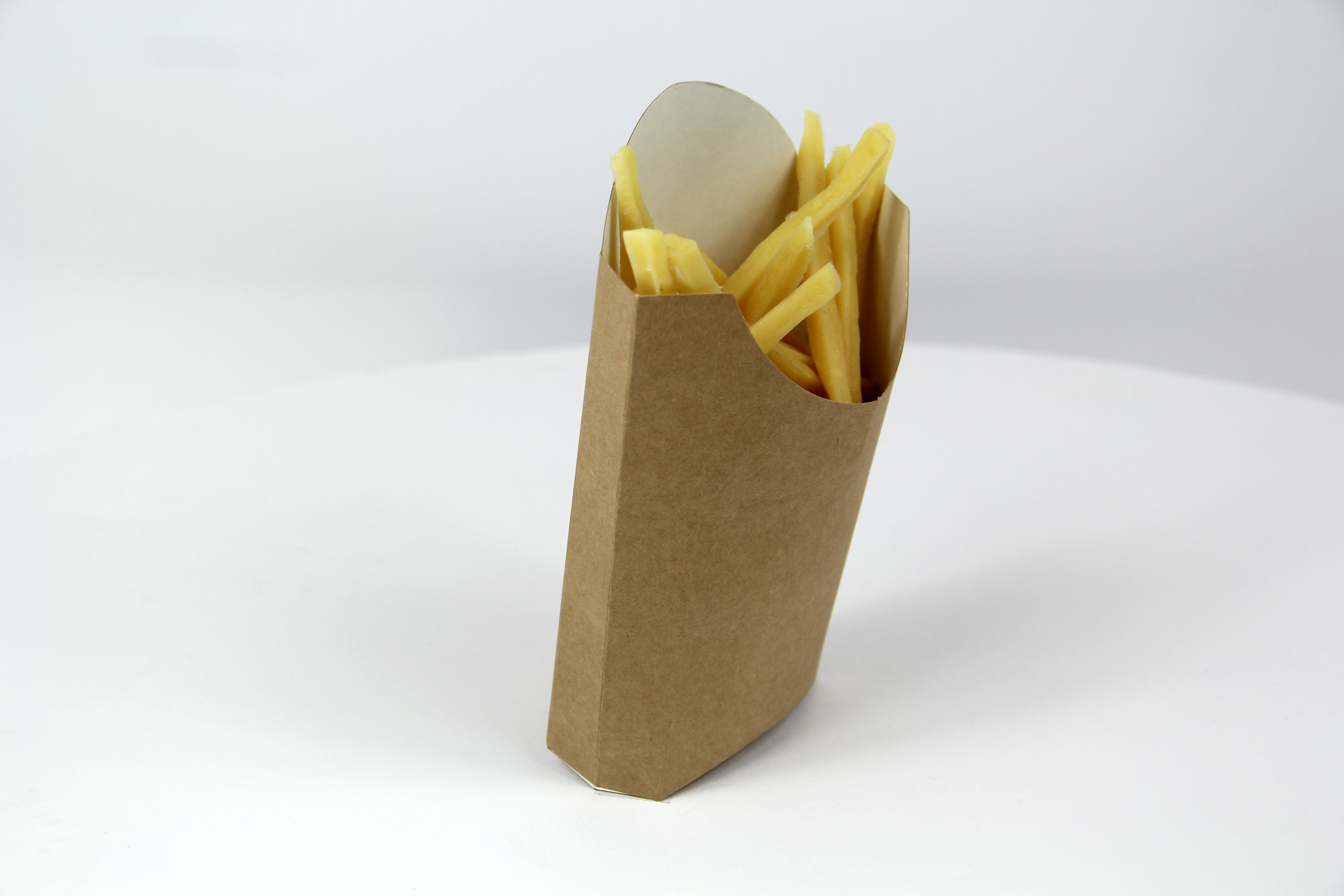 24 oz. Plastic French Fry Bucket with Handle - 170/Case