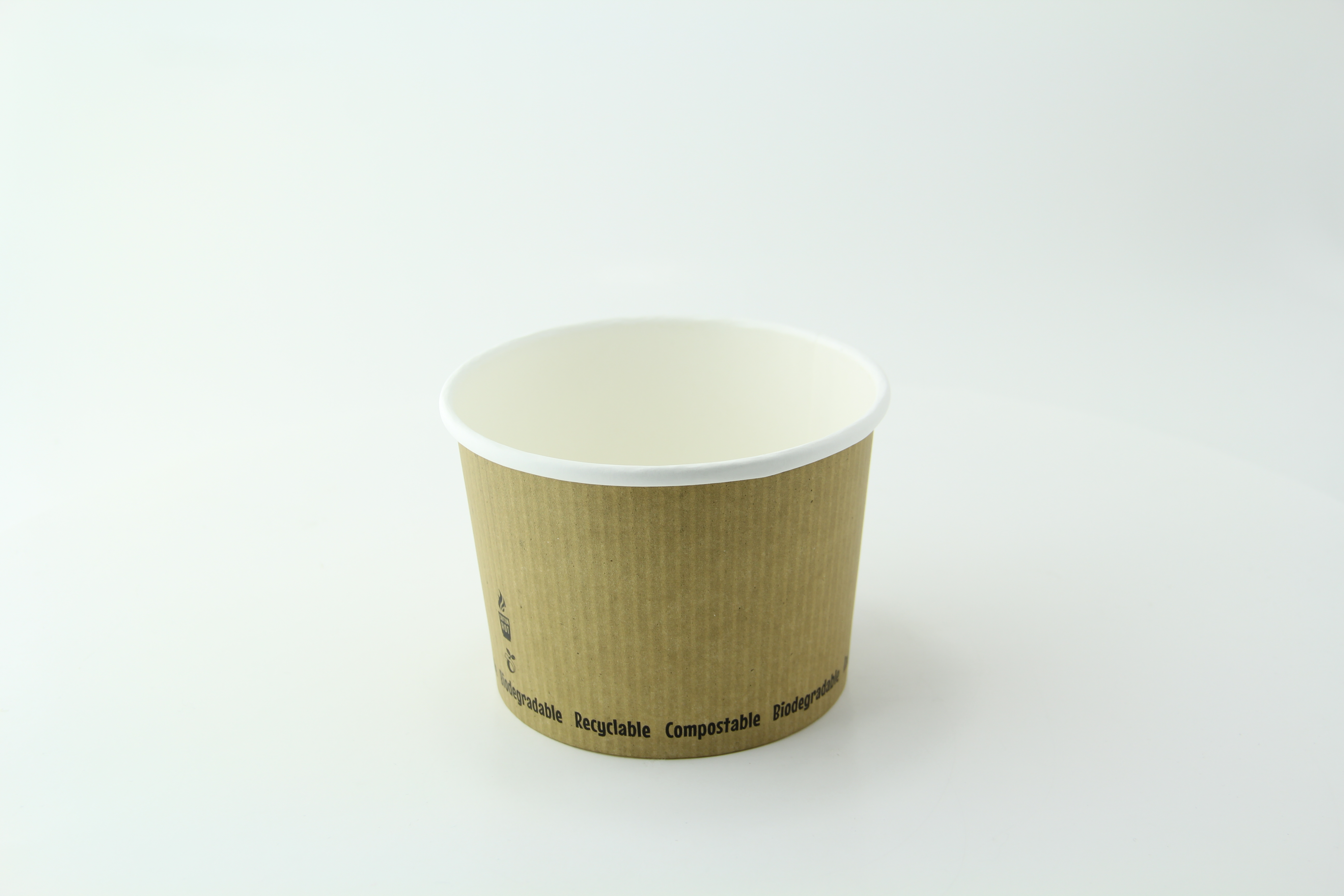 Packnwood 210SOUPCOK16 16 oz Brown Kraft Soup Cup with Lid - 3.8 Dia. x 4 in.