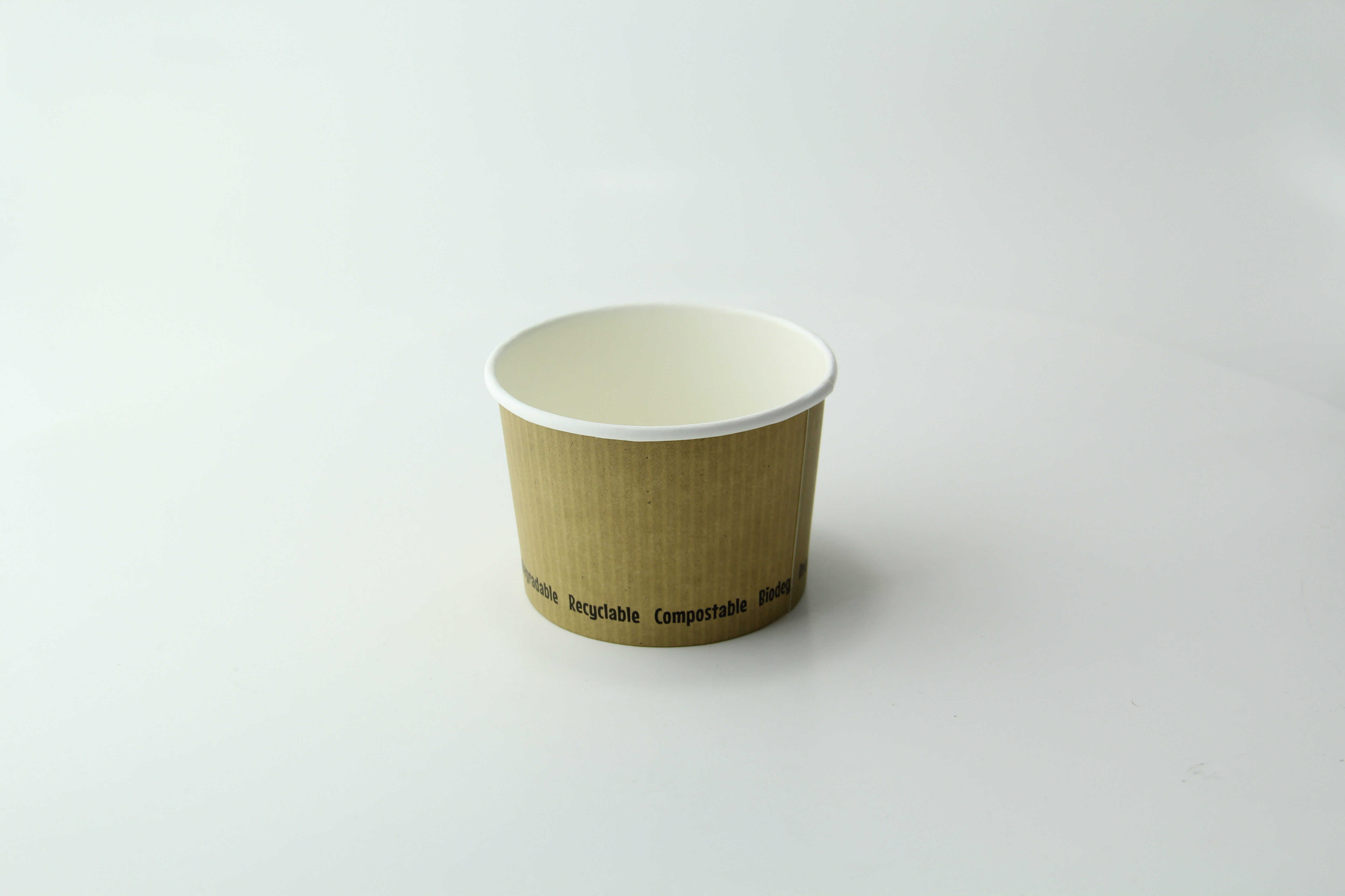 Brown Kraft Soup Cup with Kraft Lid Included 24 oz - D:4.5in H: 4.4in - 25  pcs - BioandChic