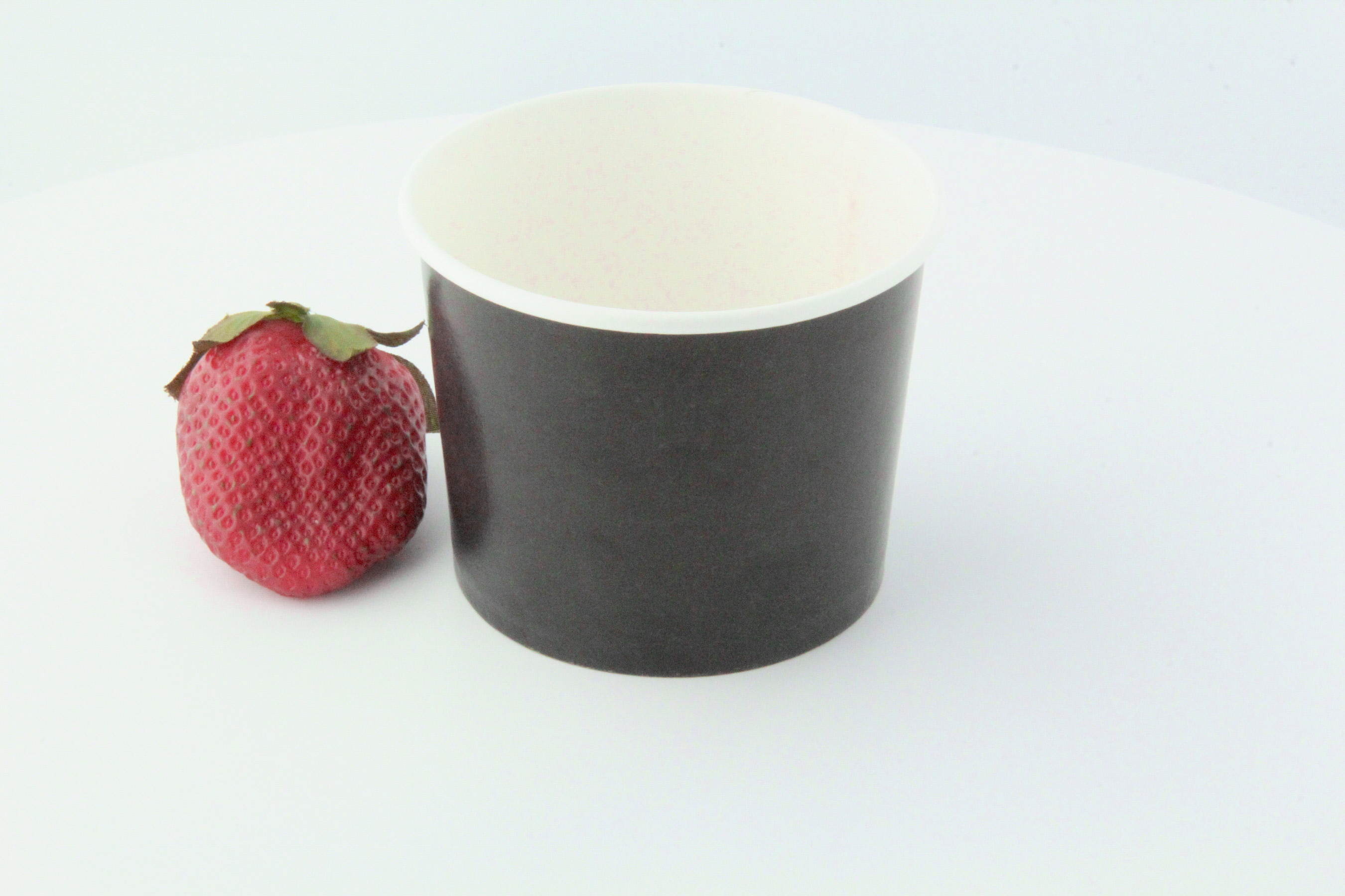 Plastic-Free Paper Cup 12 Oz/360ml Black Ø8,0cm (50 Units)