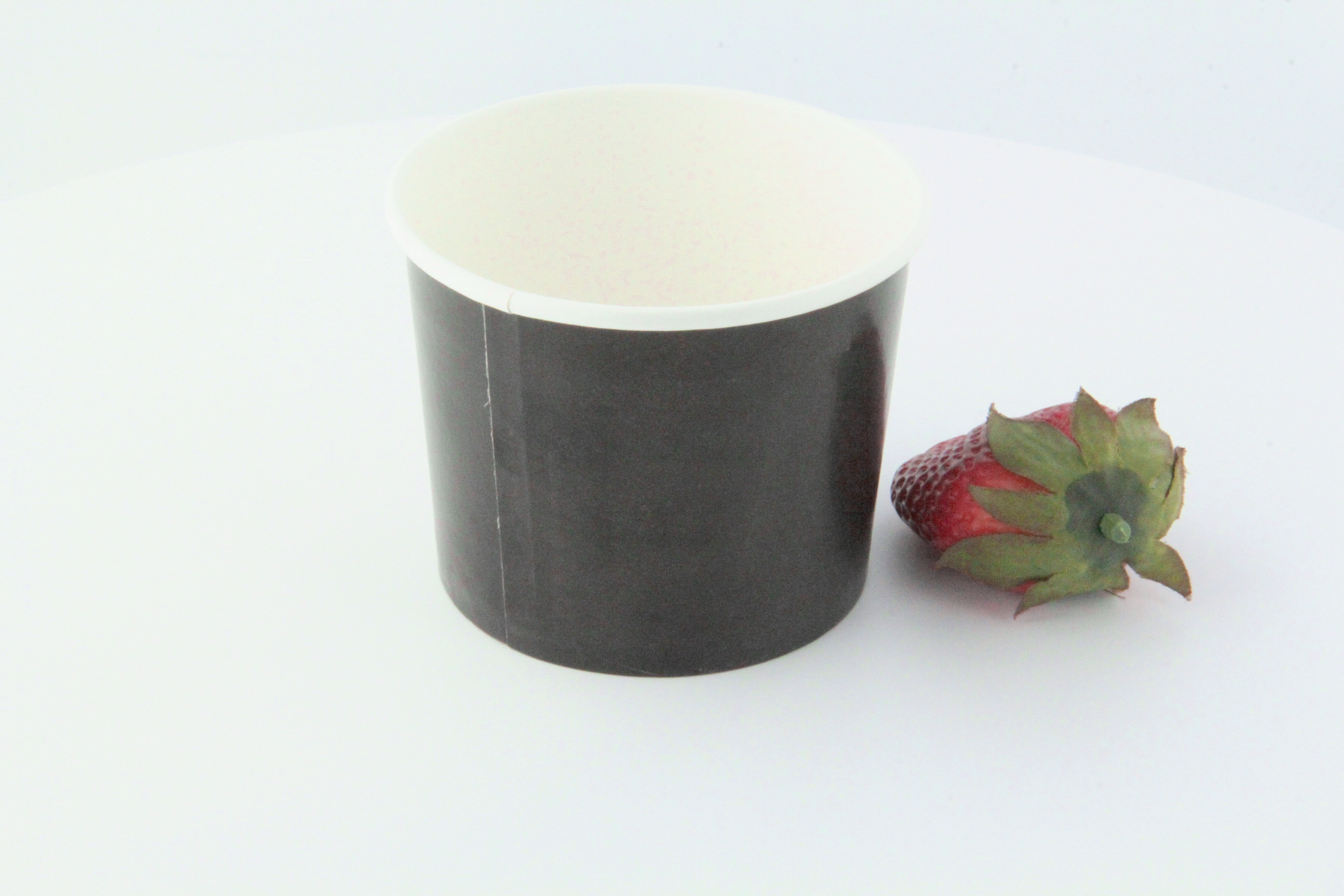 Plastic-Free Paper Cup 12 Oz/360ml Black Ø8,0cm (50 Units)