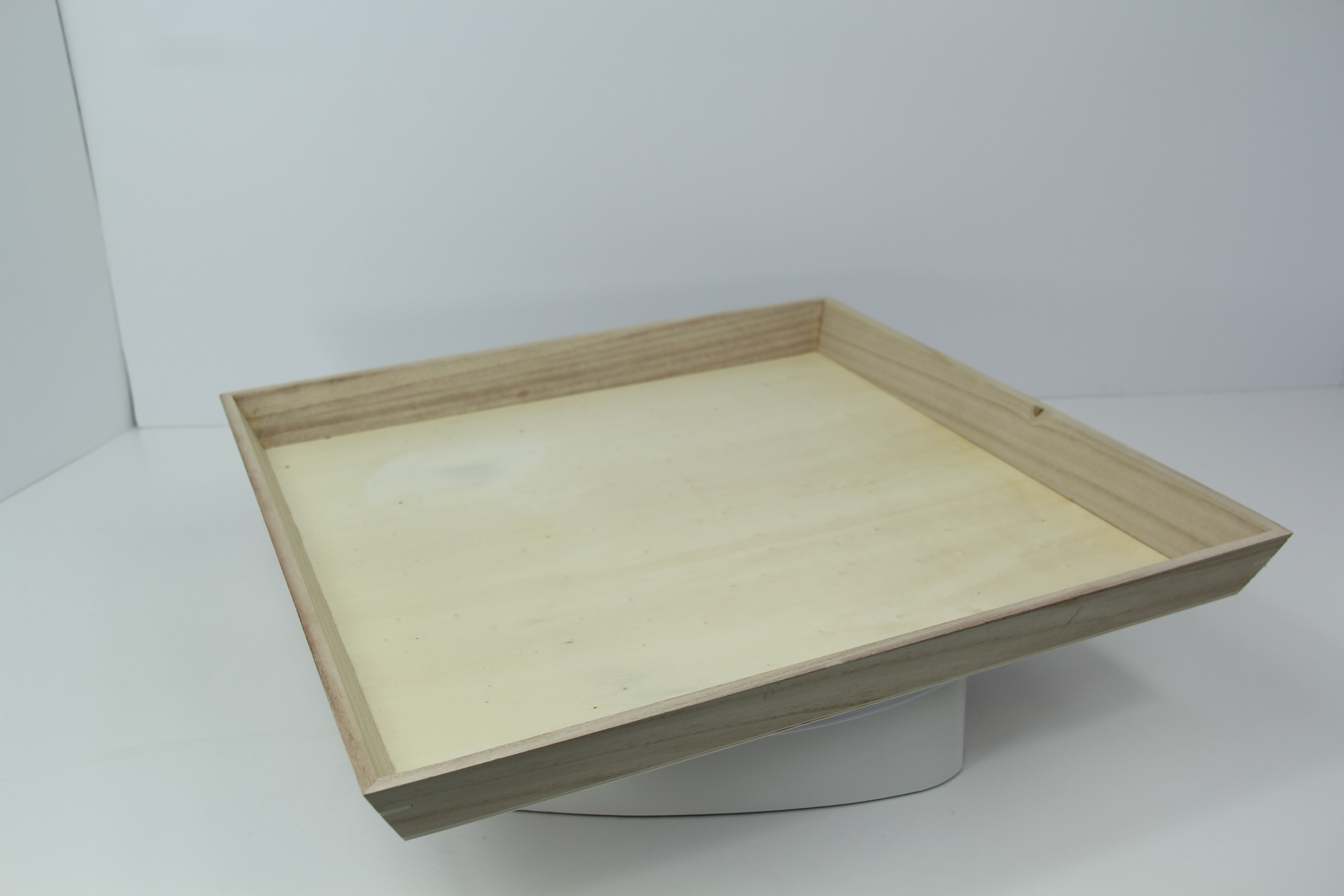 Heavy Duty Wooden Tray 17 x 17 x 1.75in - 1 pcs - BioandChic