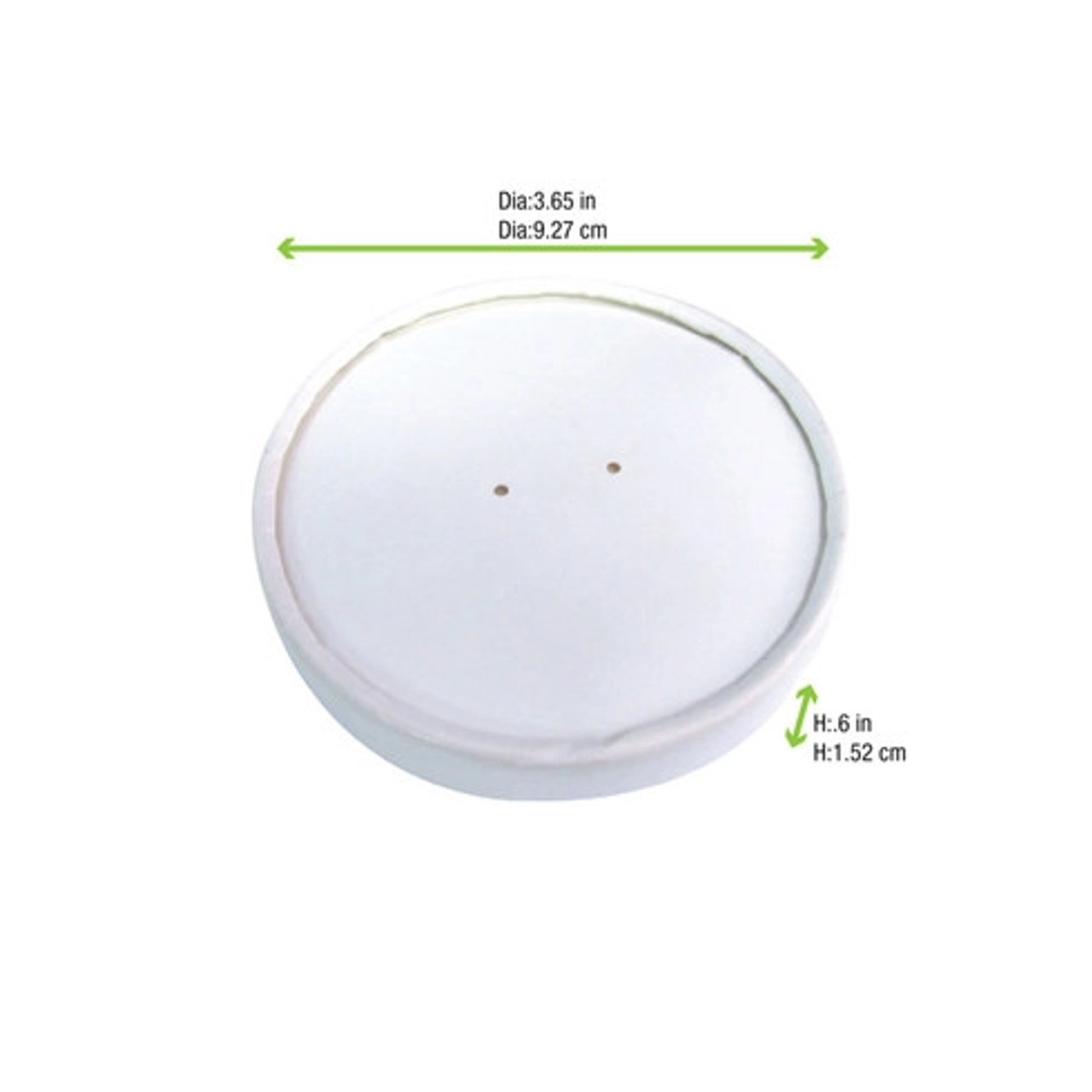 Vented Paper Lid for 210SOUP8 & 210SOUPK8K D:3.54in - 25 pcs