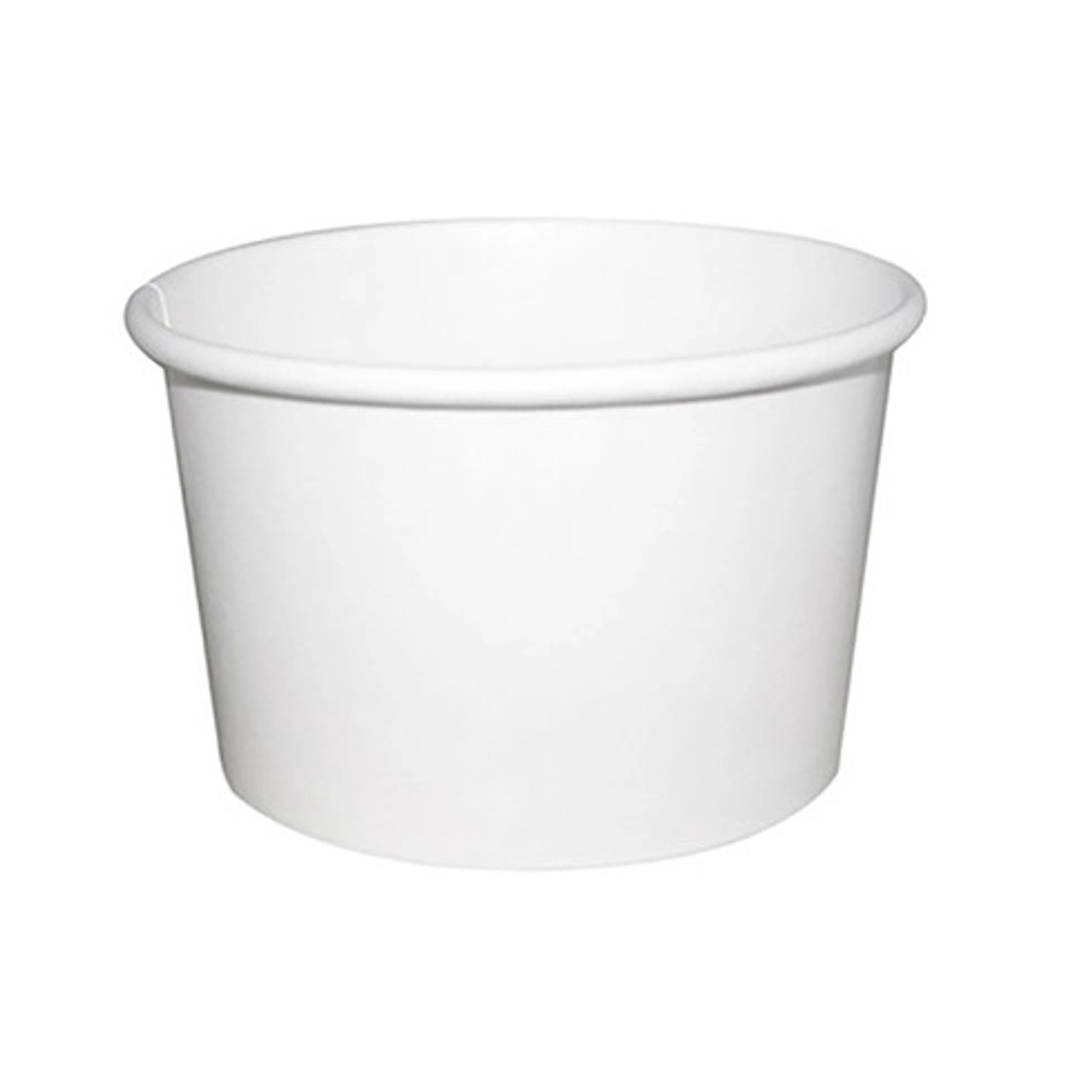 White Soup Cup (Lid optional) 8oz D:3.5in H:2.1in - 50 pcs