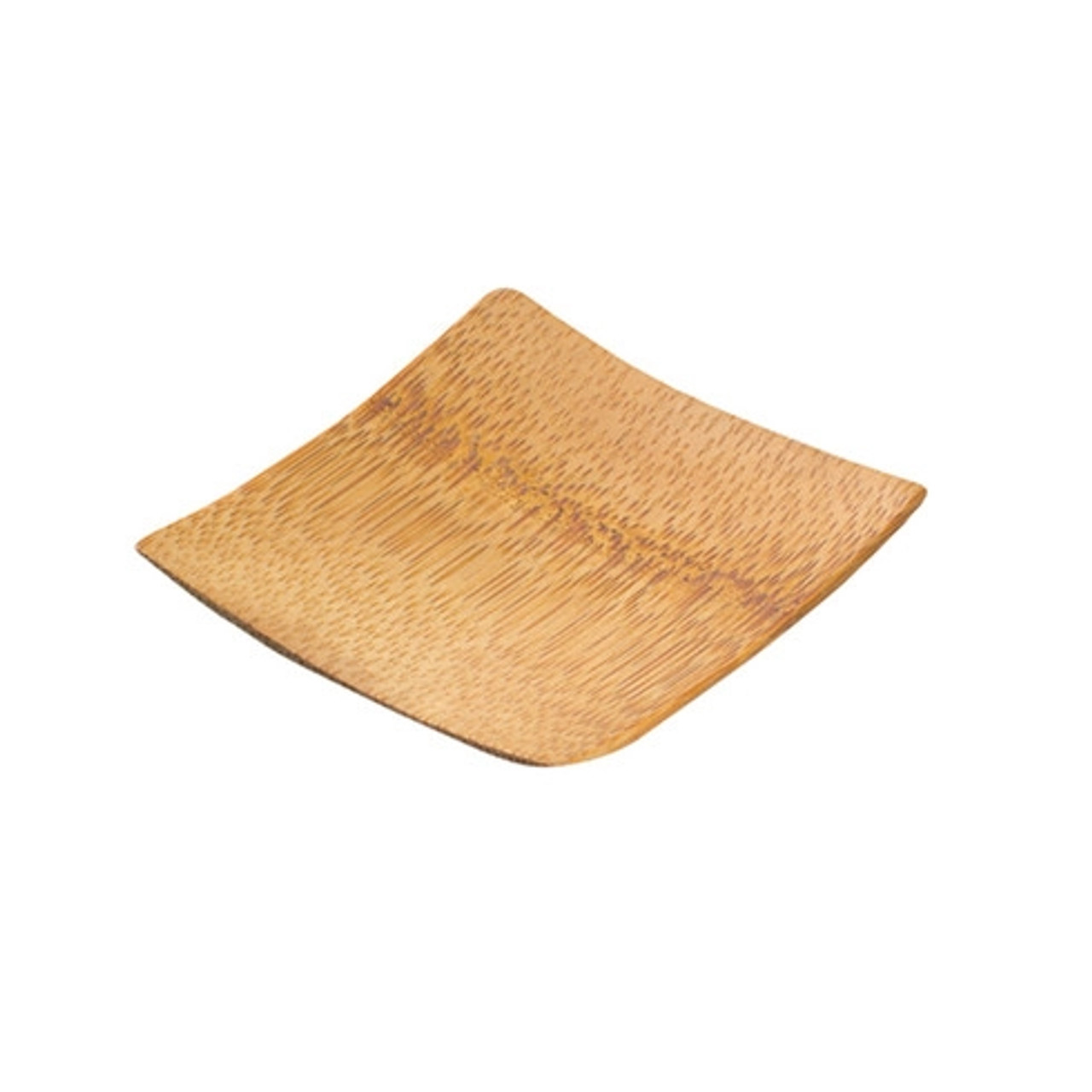 KRABI Bamboo Mini Square Dish L:2.4in W:2.4in H:0.25in - 24 pcs