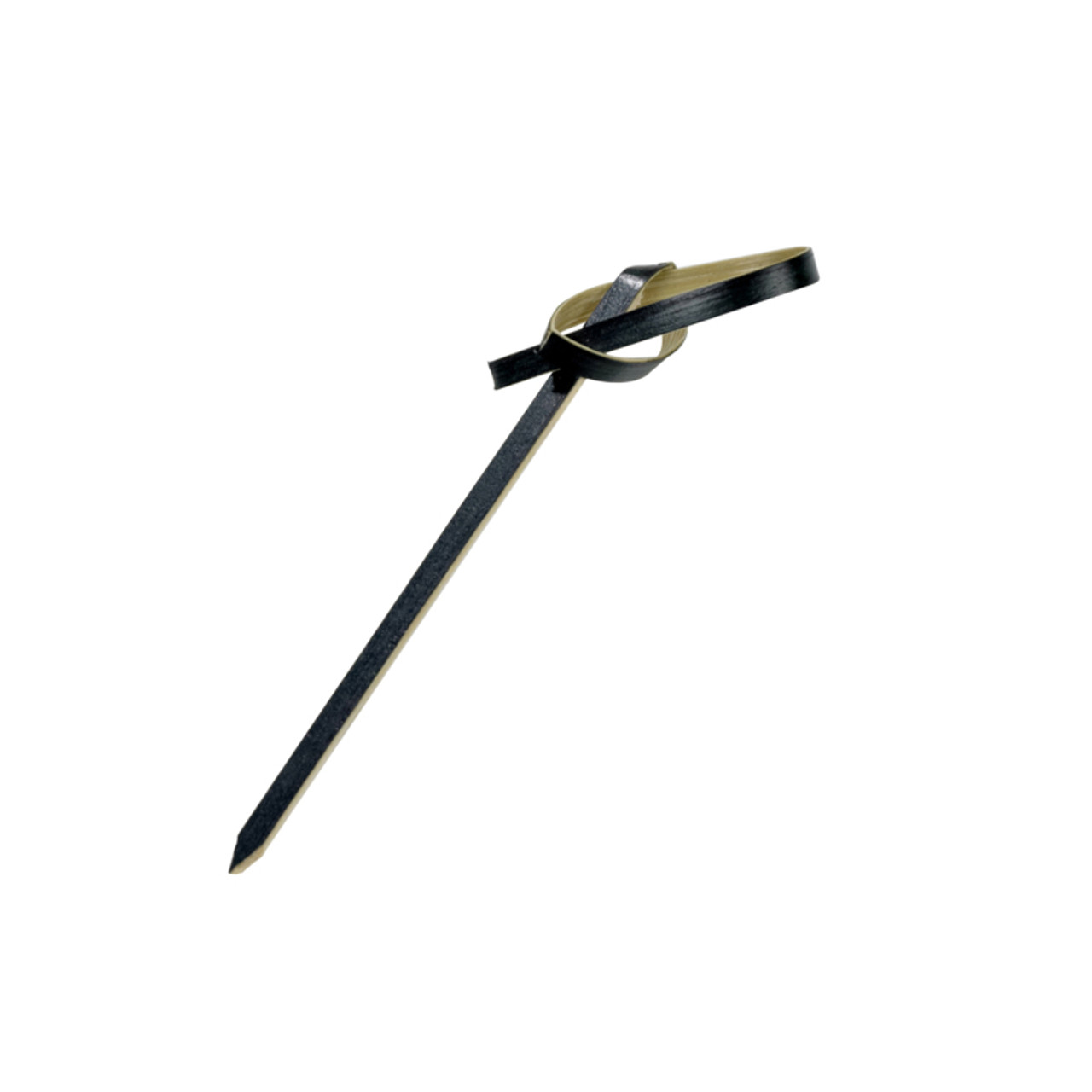 "LOKO" Black Looped Bamboo Skewer L:2.4in - 100pcs/pack