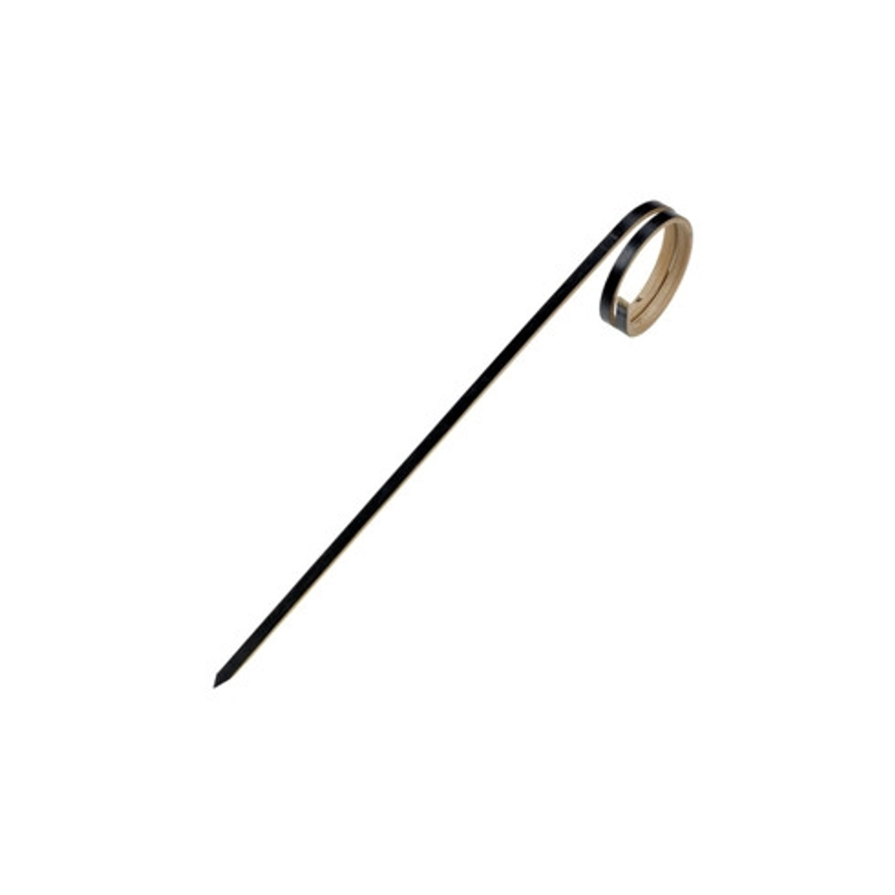 JOYO Rond Black Bamboo Skewer with Side Twist L:4.8in - 100 pcs