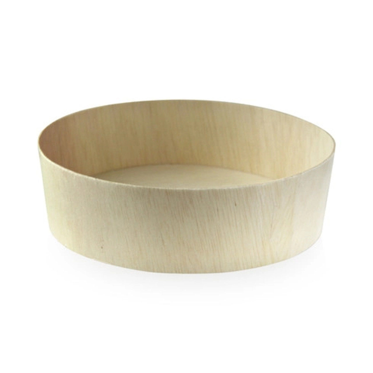 Round Wooden Bowl 24oz D:5.91in H:1.8in - 100 pcs