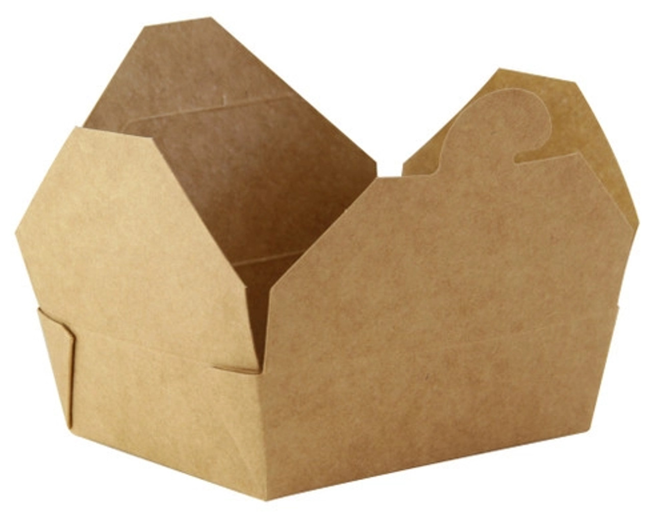 Mini Kraft Meal Box 8oz L:4.75in W:3.8in H:1.4in - 50 pcs