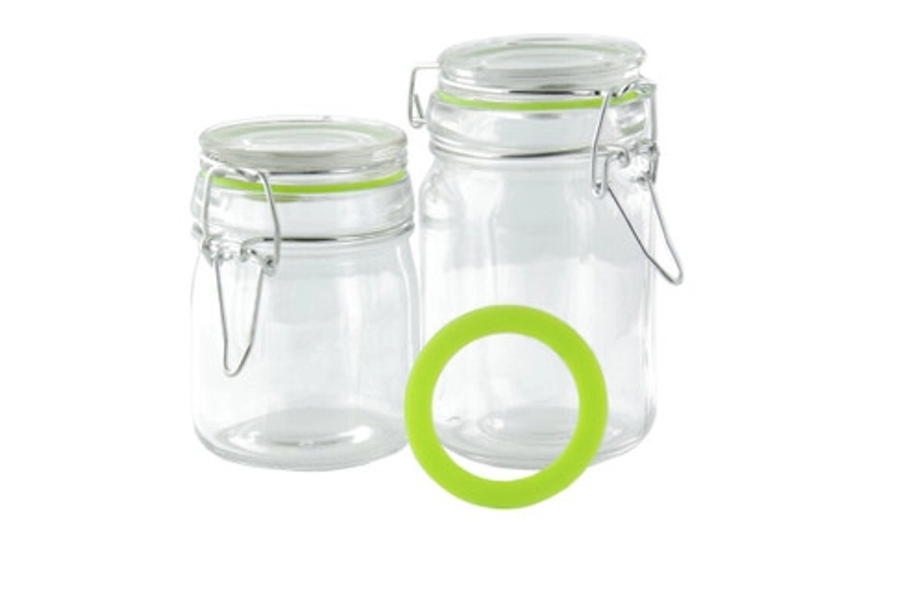 Mini Reusable Glass Seal Jars 8oz D:2.7in H:4.5in - 12 pcs