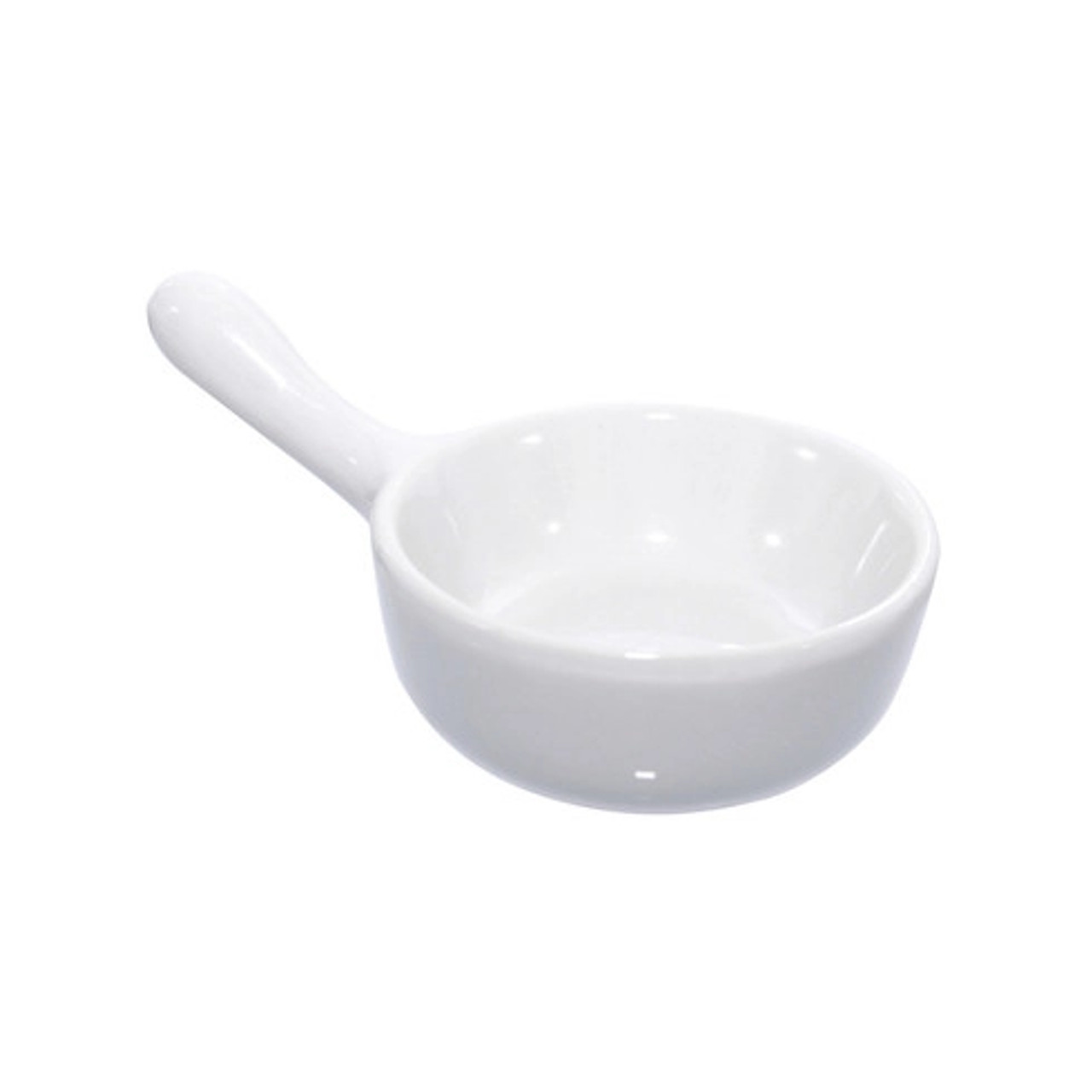 COOK Mini Porcelain Saucepan 1oz D:2.5in H:1.5in - 4 pcs