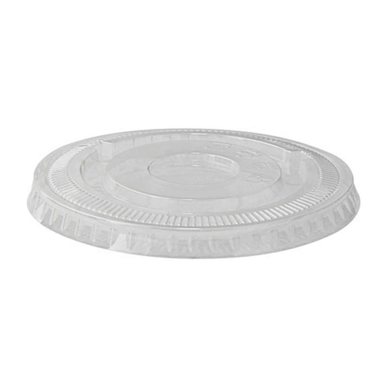 Clear PET Flat Lid for 210POC270N D:3.74in H:0.39in - 100 pcs