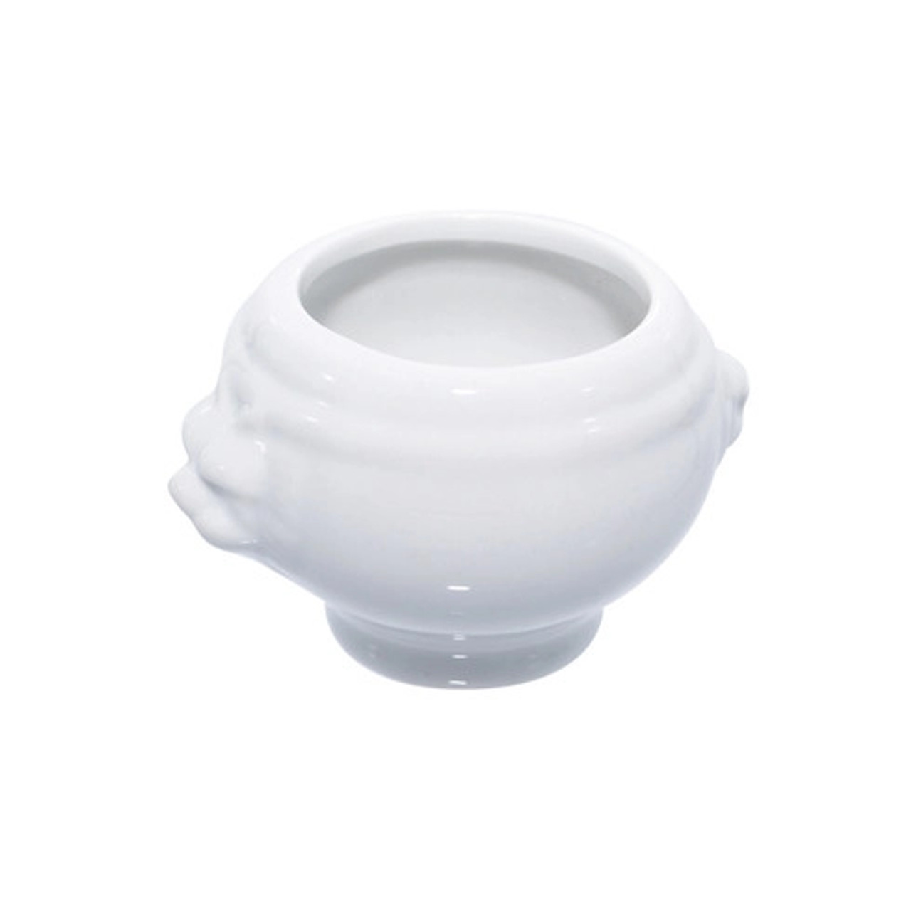 Mini Reusable Porcelain Soup Tureen 2.6oz D:2.5in H:2in - 6 pcs