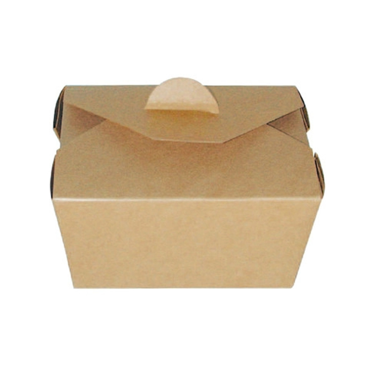 Kraft Meal Box 25oz Base: L:4.5in W:3.5in H:2.5in Top: L:5.1in W:4.1in H:2.5in - 25 pcs