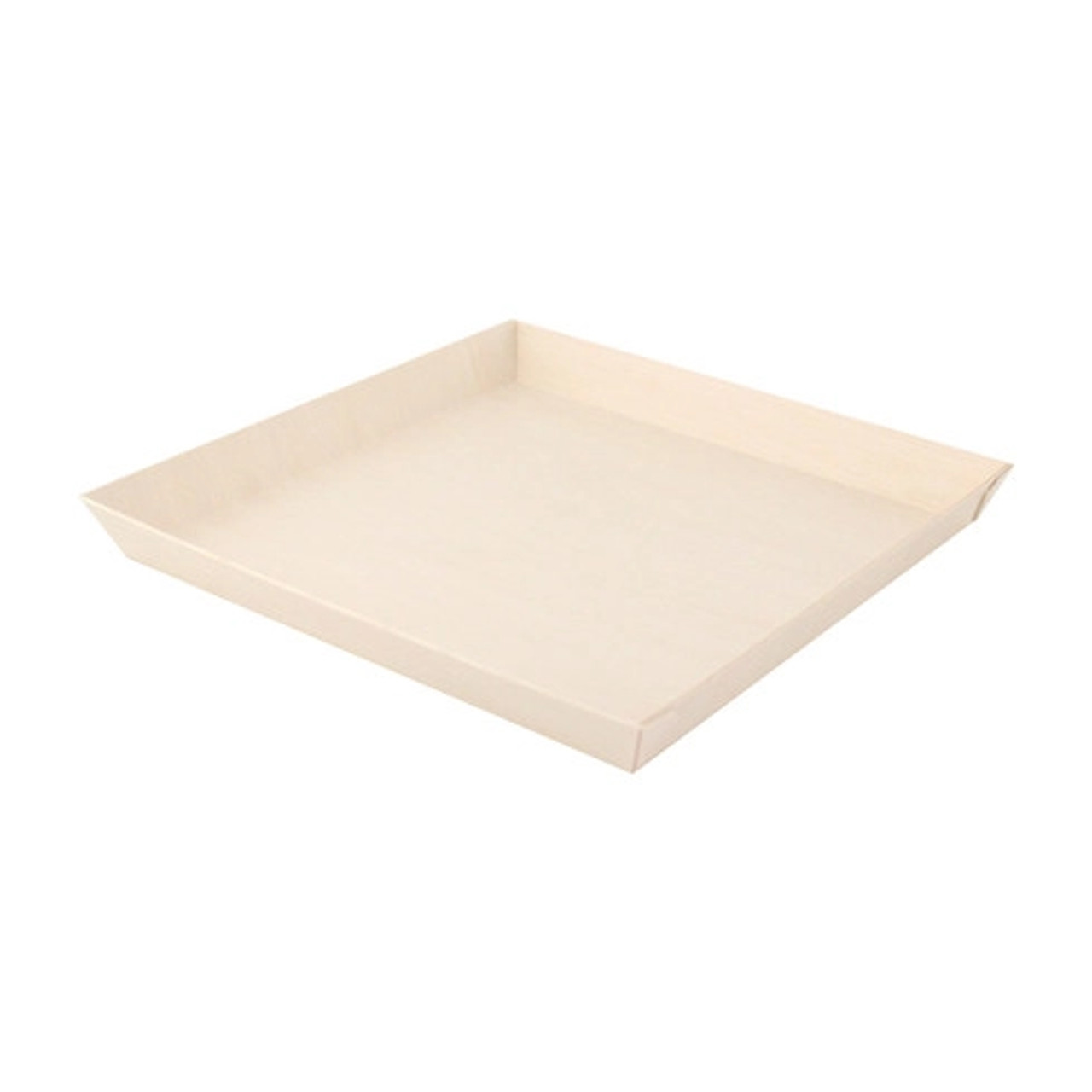 Square Samurai Wooden Dish 42oz L:9in W:9in H:1in - 25 pcs