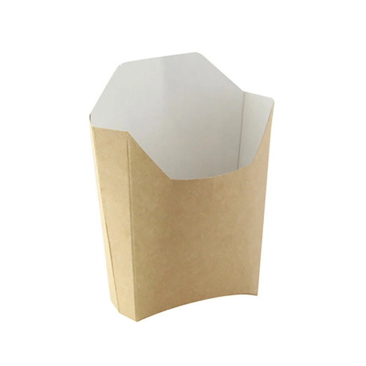 Large Kraft French Fry Pails 16oz L:5.3in W:4.5in H:7.1in - 100 pcs