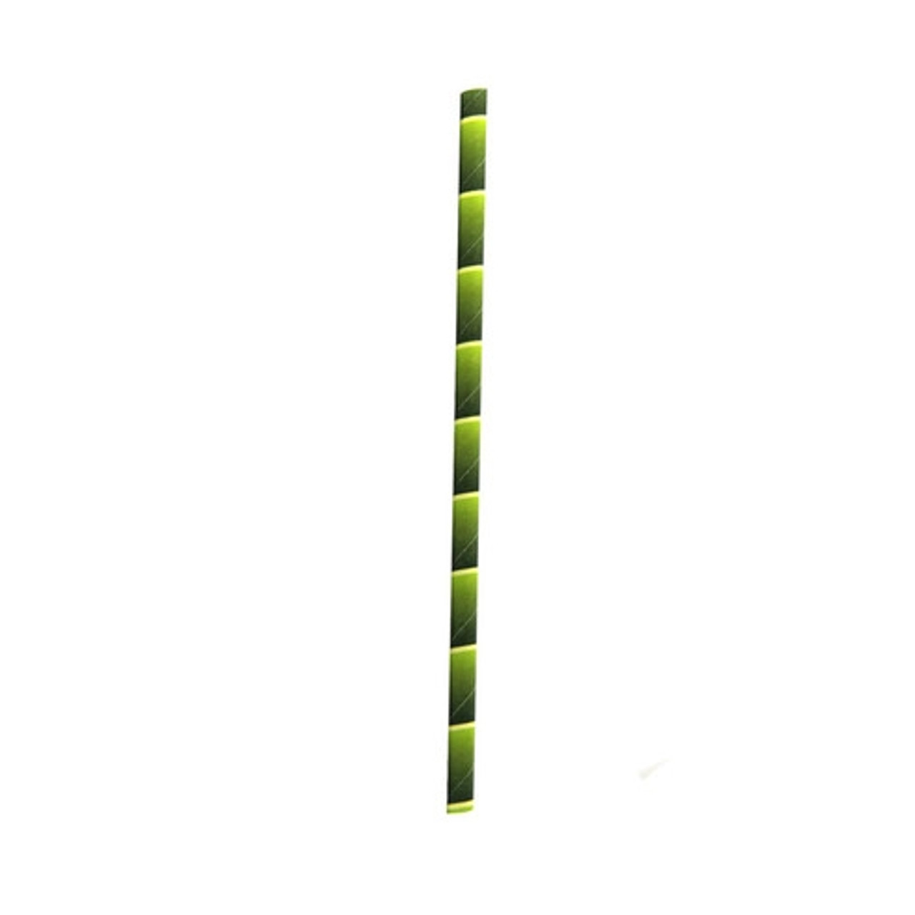 Bamboo Design Paper Straws Unwrapped D:0.2in L: 8.3in - 500 pcs