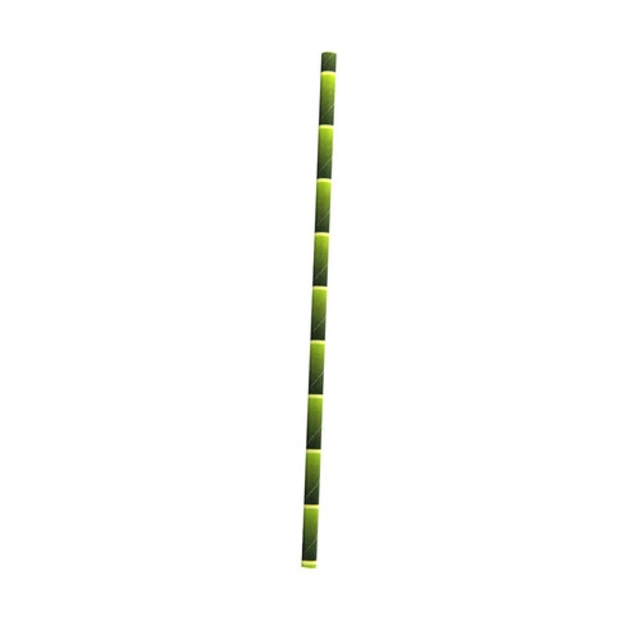 Bamboo Design Paper Straws wrapped D:0.2in L: 8.3in - 500 pcs