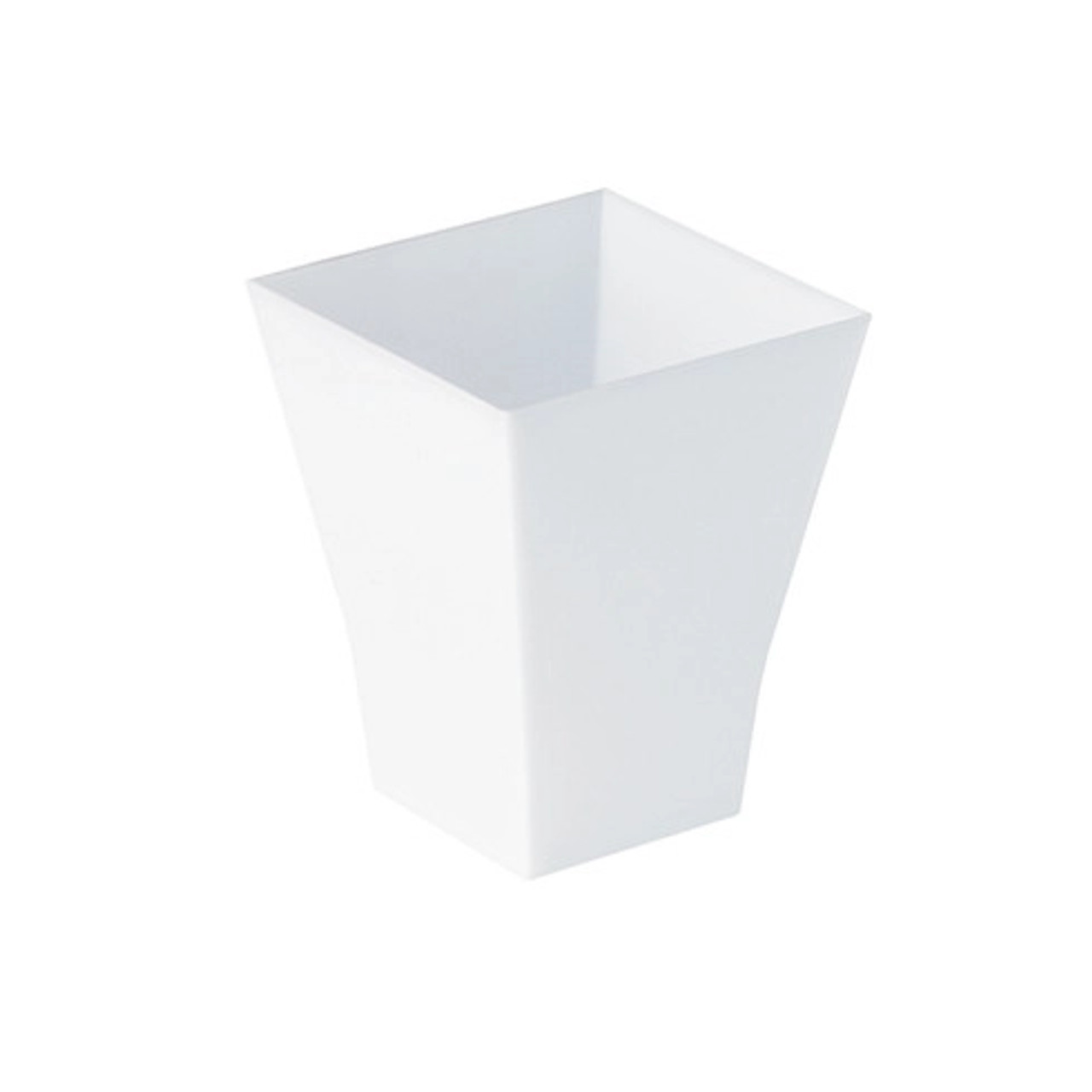 TAITI White Square Cup 2oz L:1.7in W:1.7in H:2.1in - 30 pcs