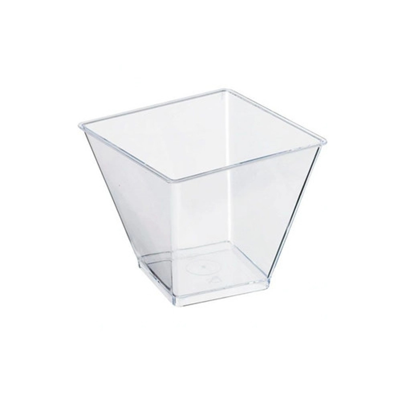 ZENO Clear Square Cup 3.3oz L:2.4in W:2.4in H:2.75in - 200 pcs