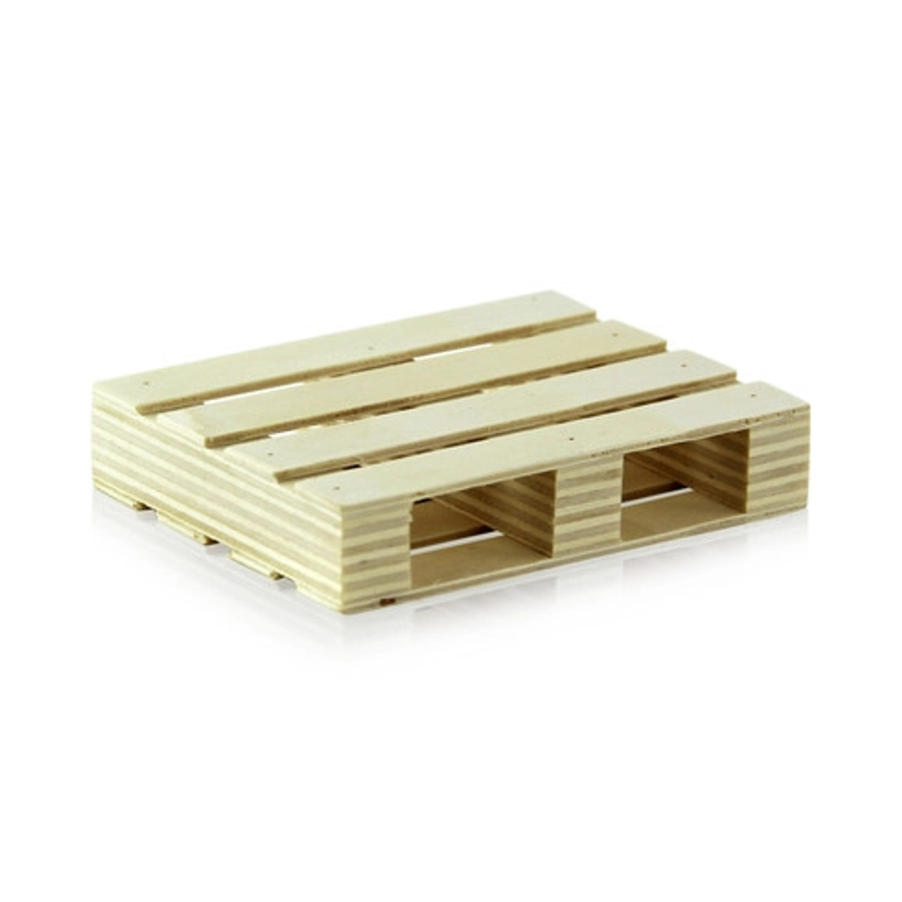 Mini Wood Pallet L:3.15in W:2.4in H:0.75in - 72 pcs