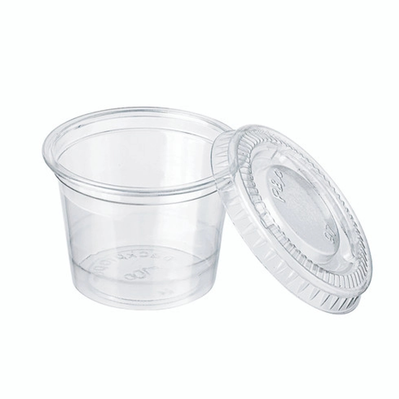 Flat PET lid without straw for 209POPET1 D:1.8in - 100 pcs