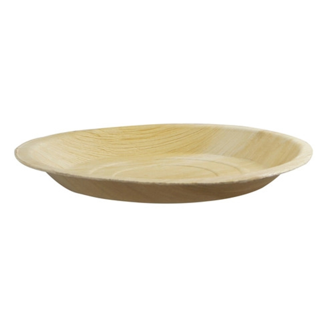 Round Palm Leaf Dinner Plate D:10in H:1in - 25 pcs
