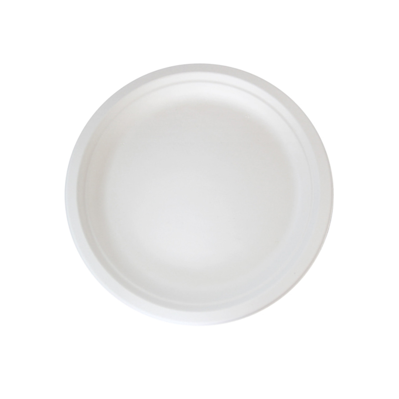 Order a Sample - Sugarcane White Round Plate Dia:7in H:.6in