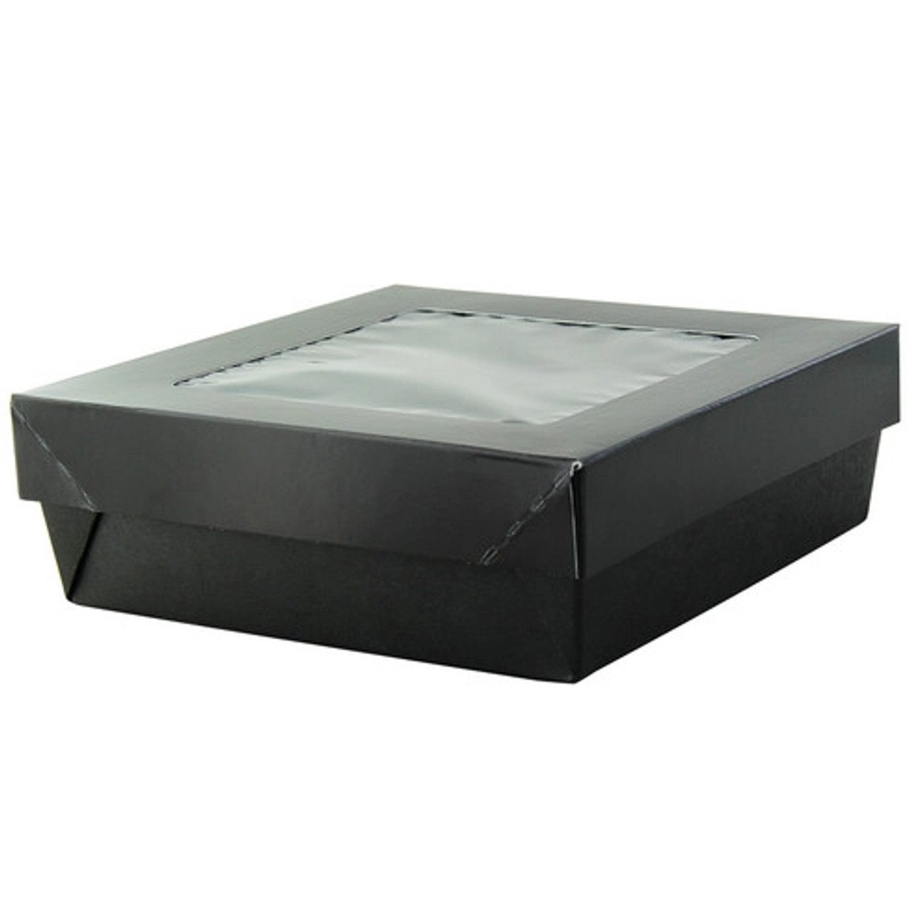 Bakeable Black Kray Box with PET Lid 34oz L:6.1in W:6.1in H:2in Up to 350F(Base Only) - 25 pcs
