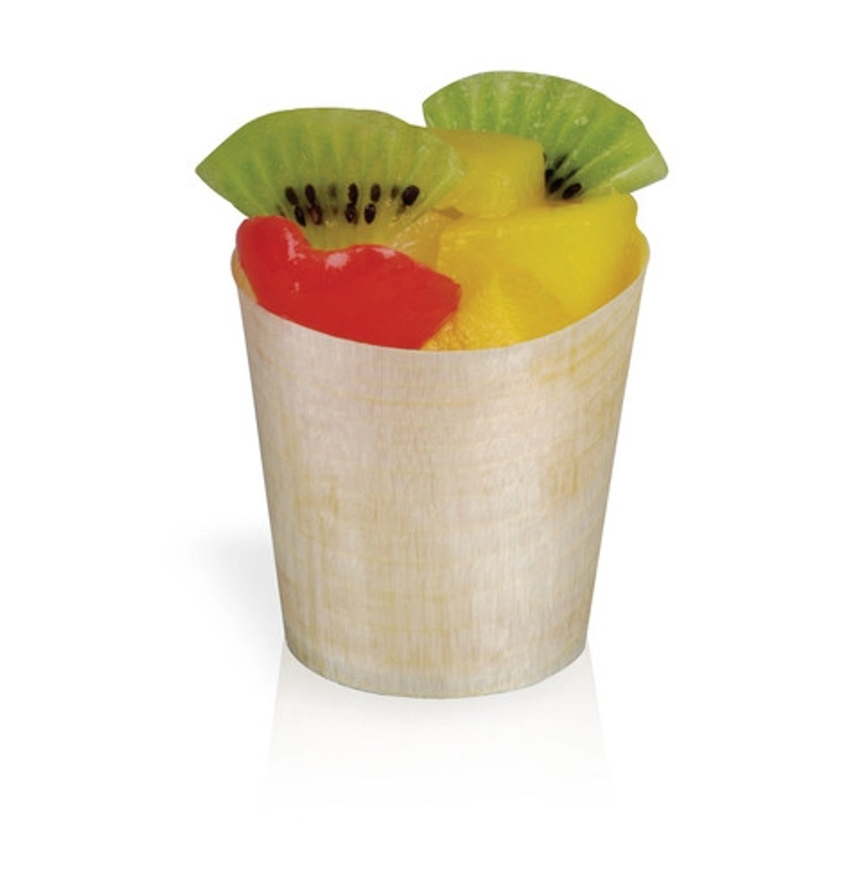 Mini Wooden Cup 3.5 oz D:2.3in H: 2.1in - 100 pcs